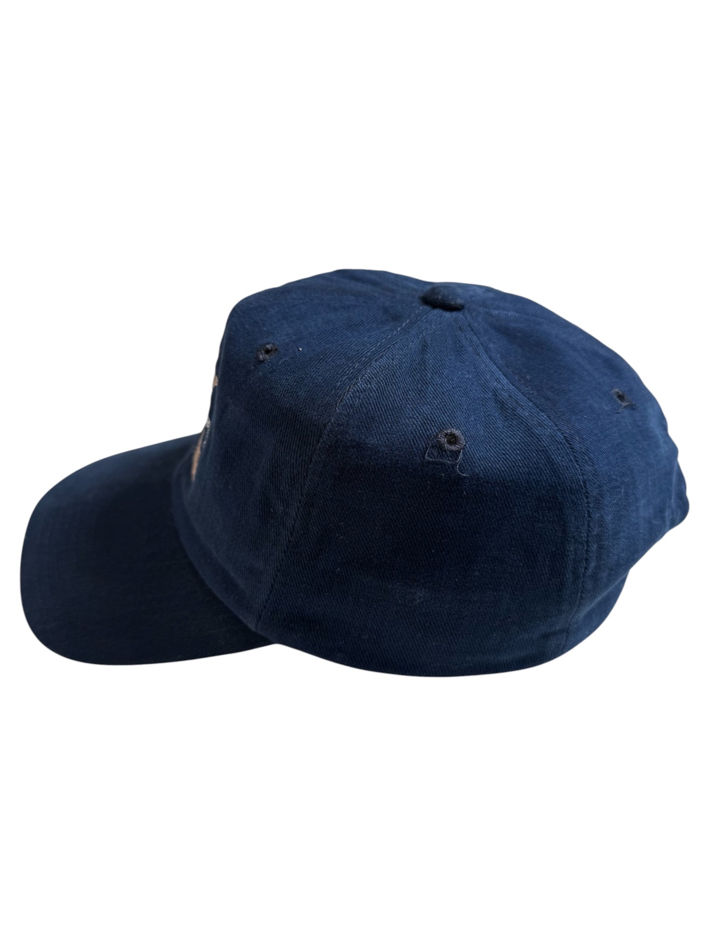 Vintage 1990s Calvin Klein Jeans CK Logo Navy Snapback Cap Made in USA