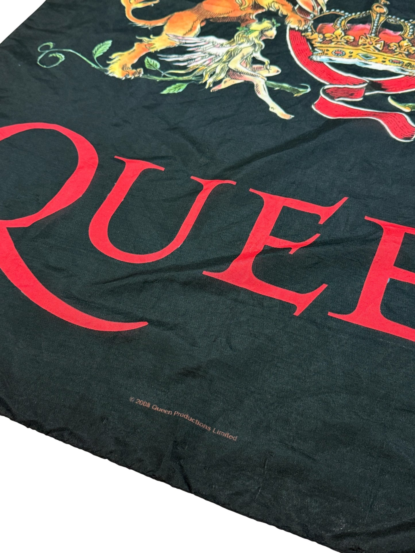 Queen Band Crest Banner Wall Hanging 2008 Official Merchandise Made in Italy