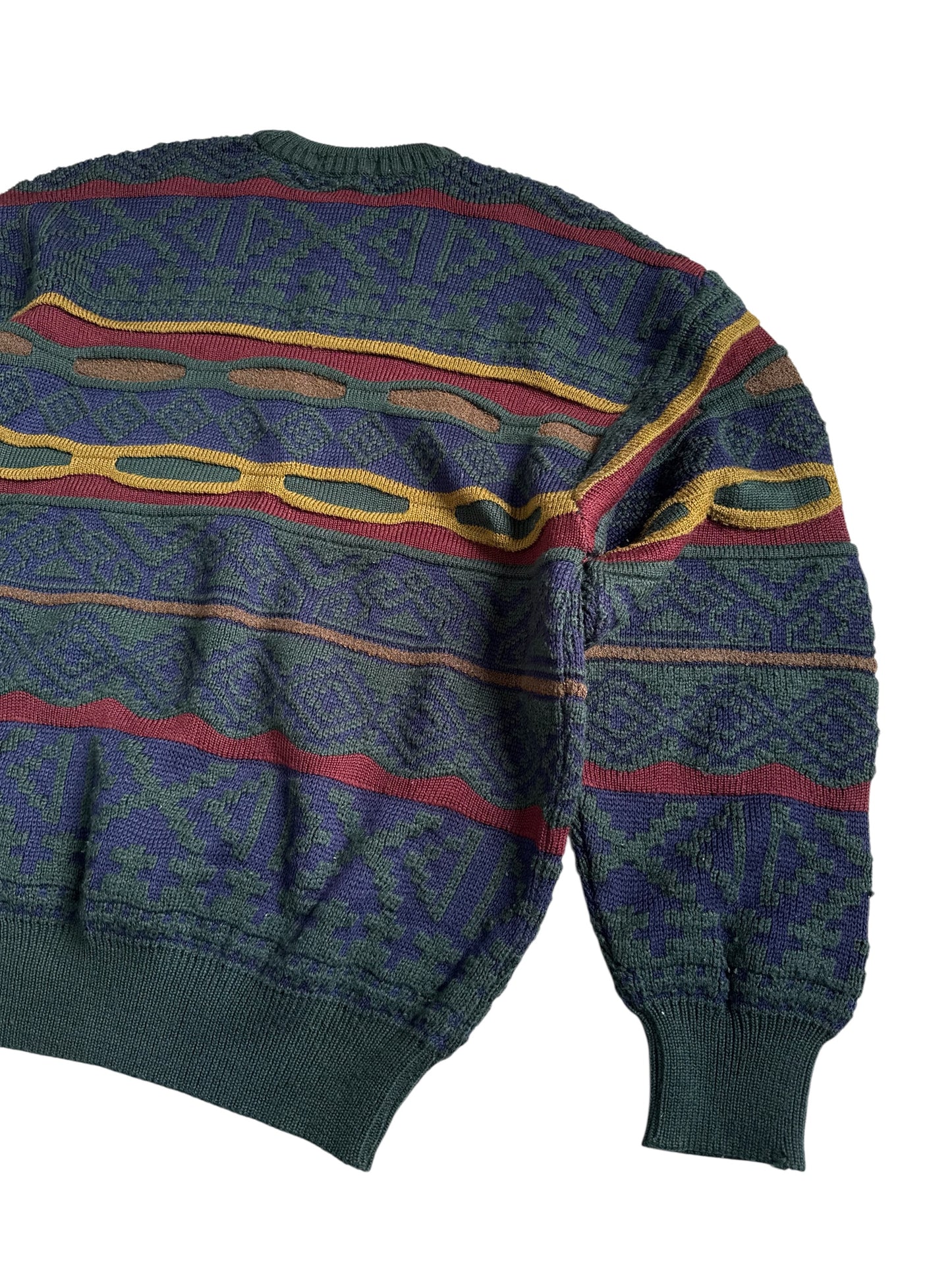 Vintage Royal House Japan Geometric Wool Blend Knit Sweater