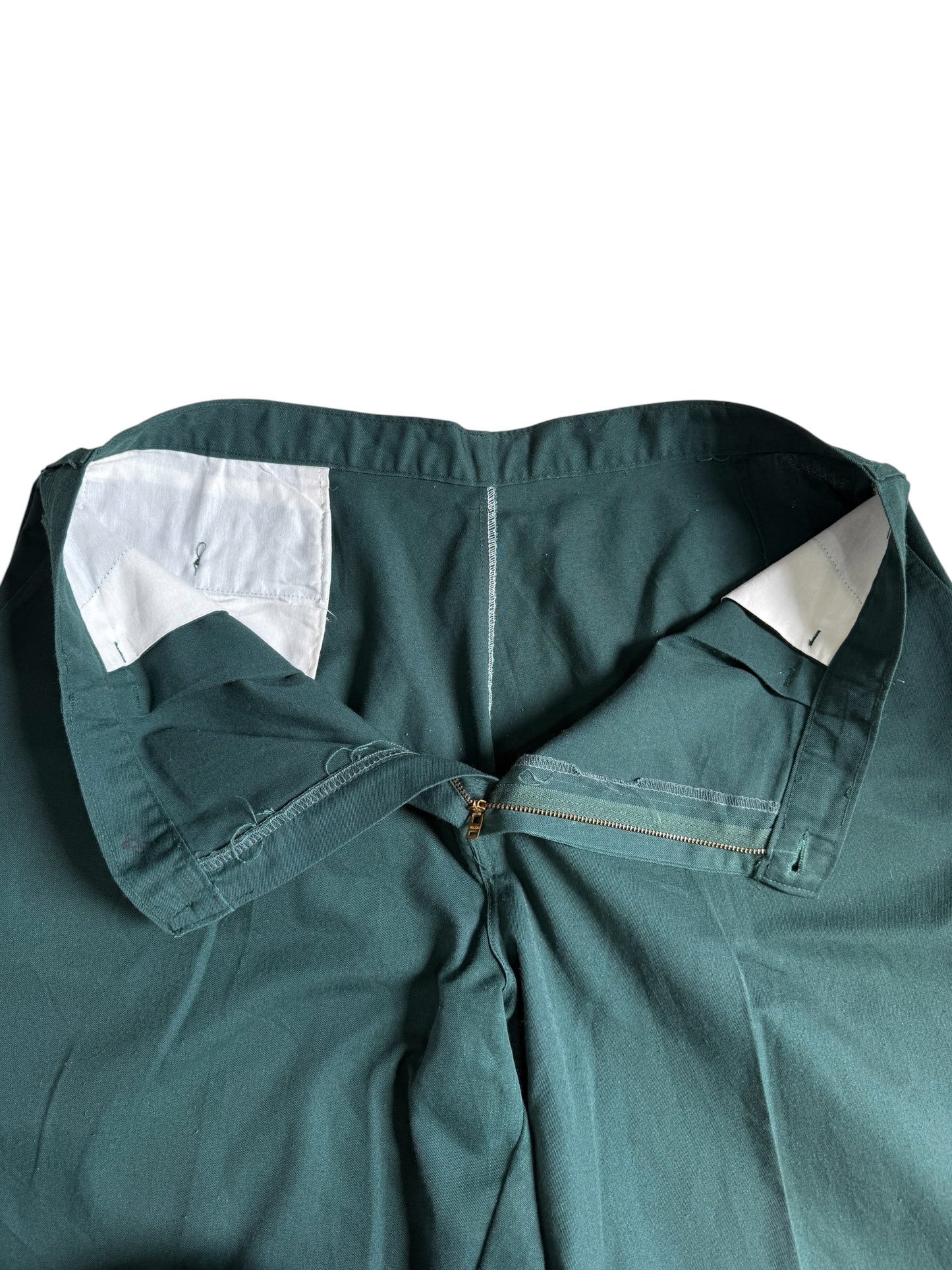 Vintage Dickies Green Work Pants Pleated Trousers USA