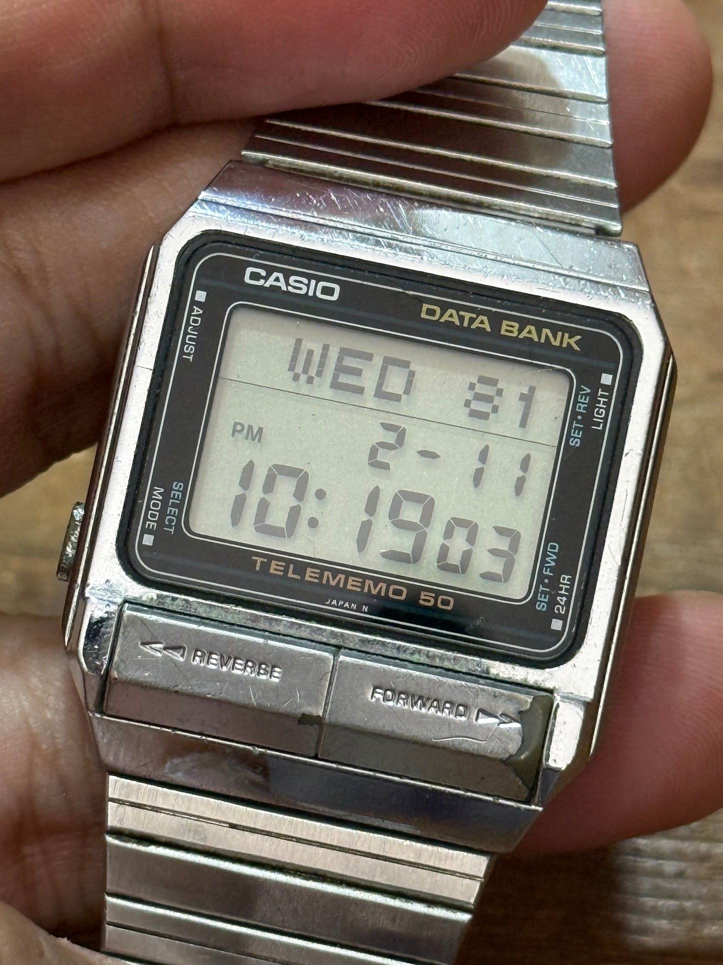 Vintage Casio DB-500 Japan Watch Junk Not Working For Parts