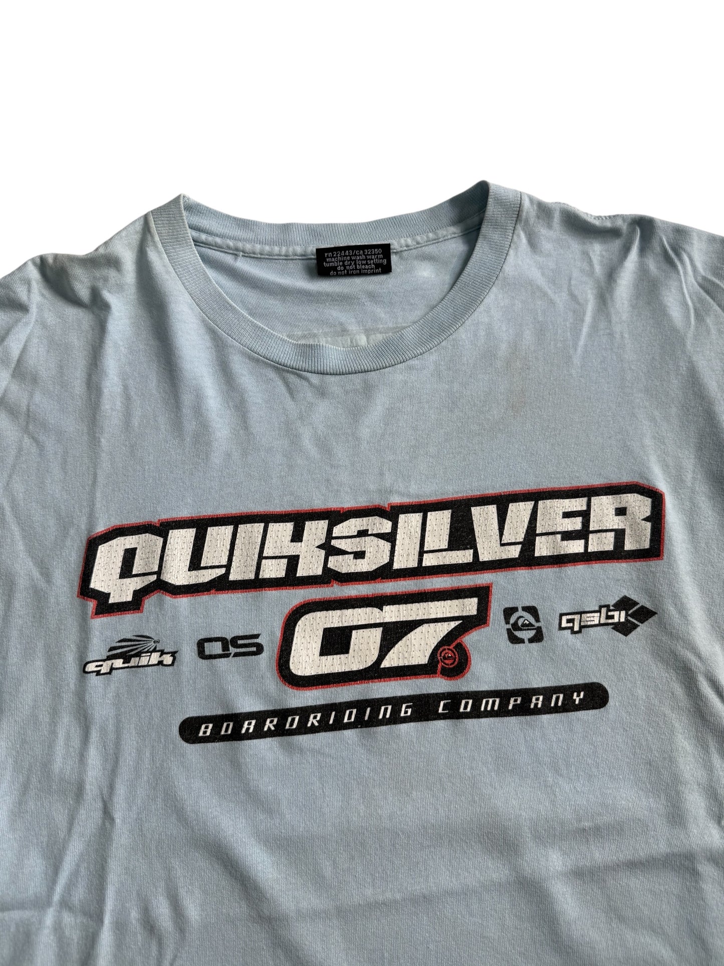 Vintage Quiksilver QS07 Boardriding Company Tshirt Made In USA