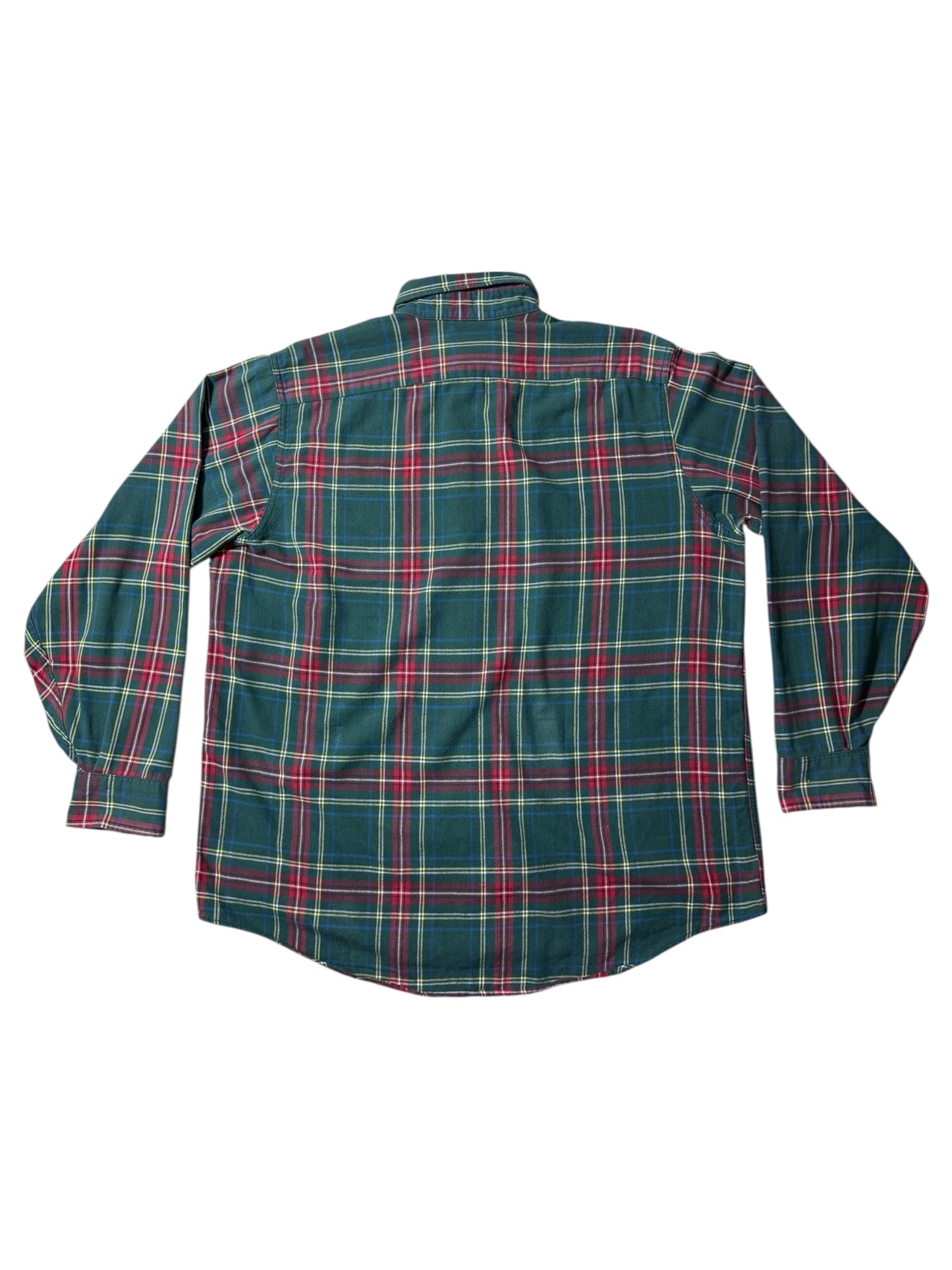 Vintage 1980s-90s LL Bean Plaid Flannel Shirt Made in USA