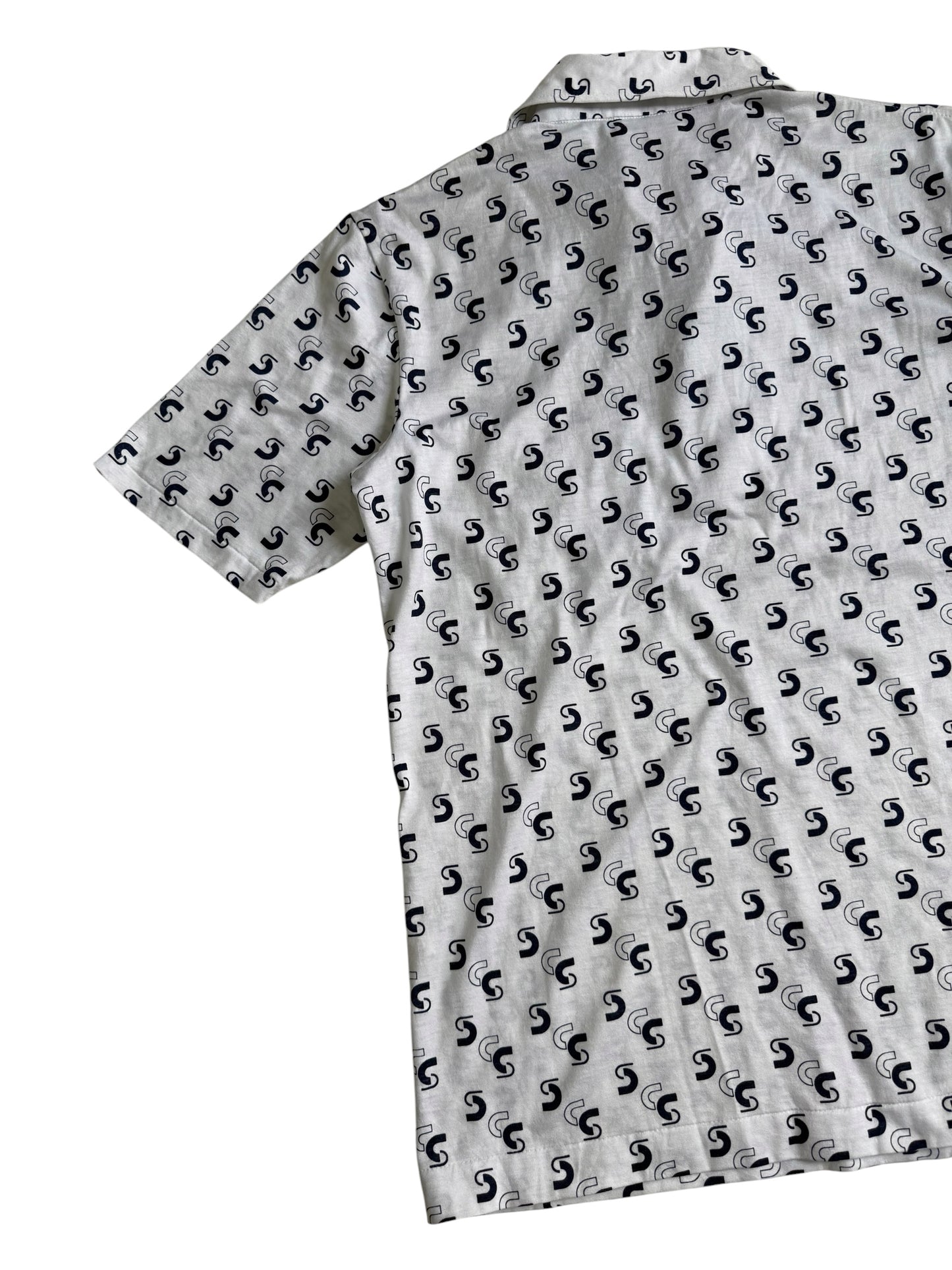 Vintage Chemise Lacoste Atomic Print Polo Tee
