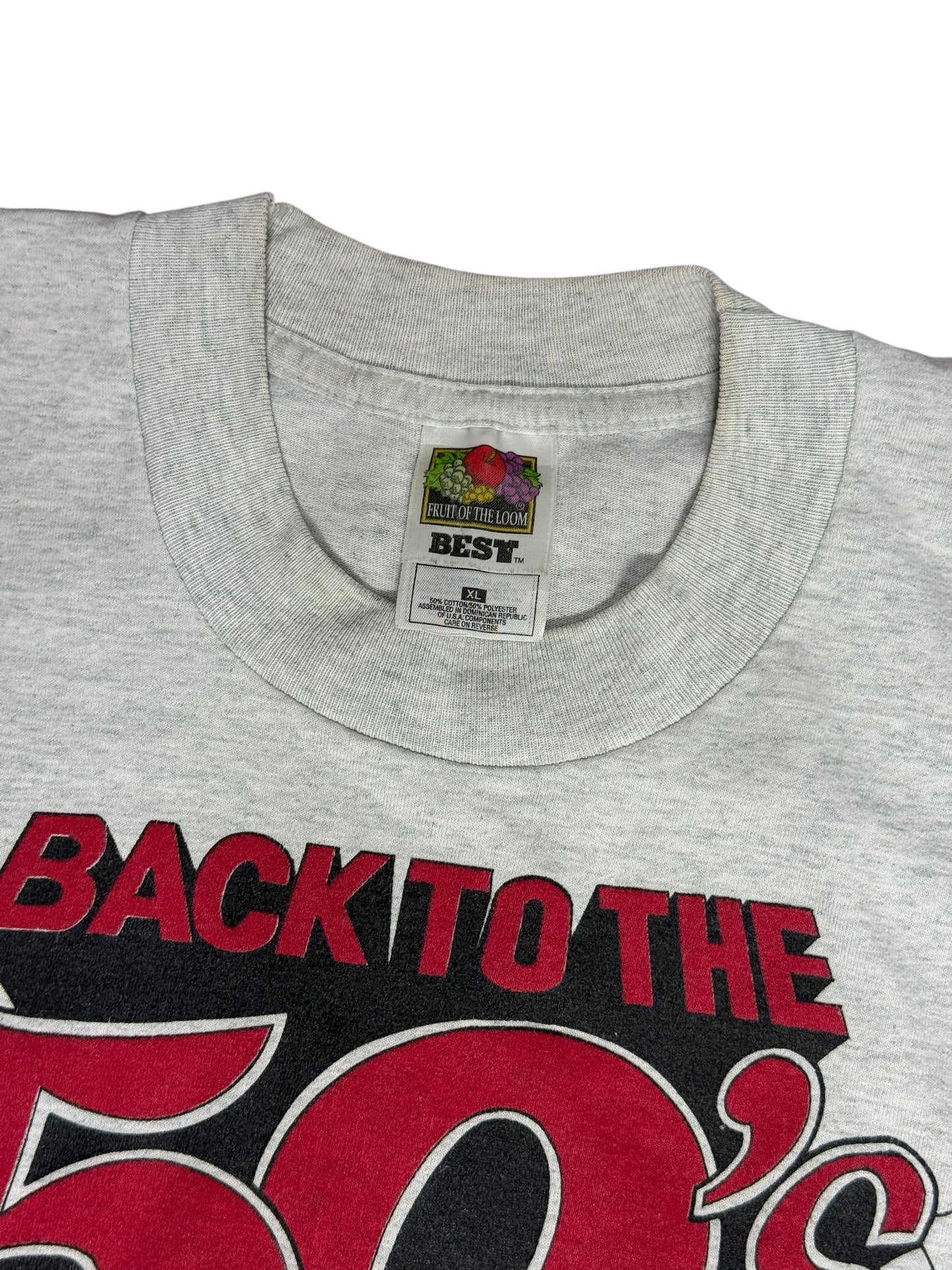 Vintage Back to the 50s Rock n Roll Graphic Tshirt 1990s