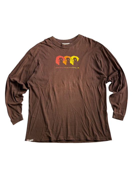 Vintage Quiksilver Better Living Through Boardriding Long Sleeve Tshirt