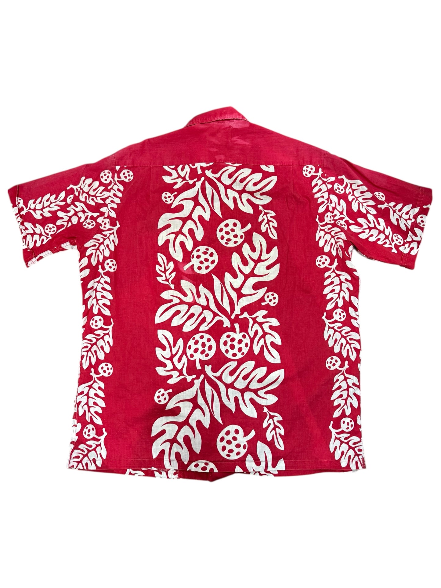 Vintage 1950s Penneys Towncraft Hawaiian Red Shirt