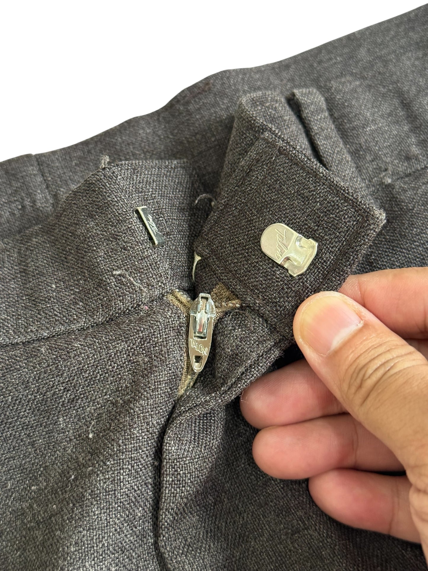 Vintage 1970s-80s Levis Action Slacks Brown Dress Trousers