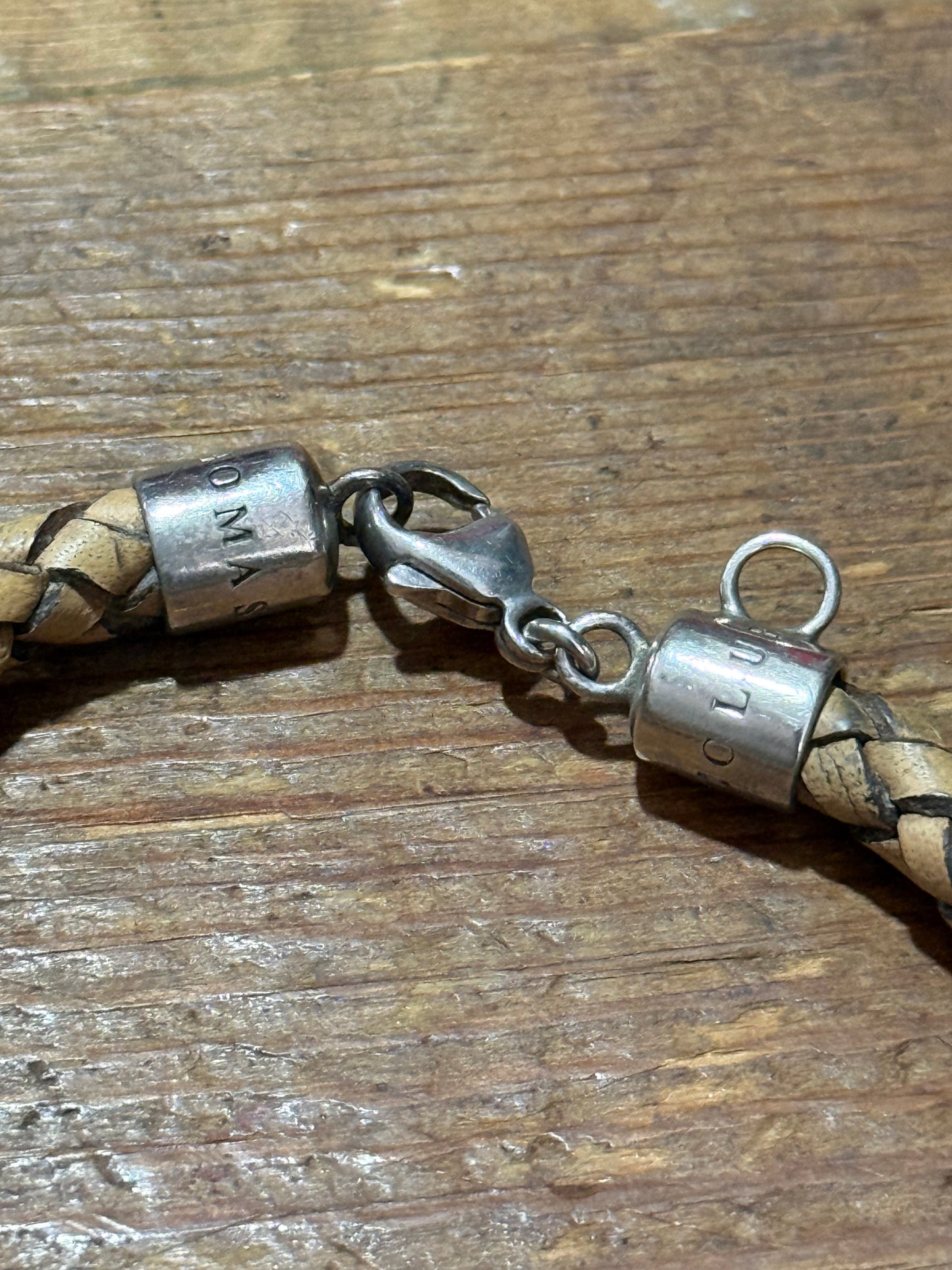 Thomas Sabo Braided Leather Bracelet Silver Clasp