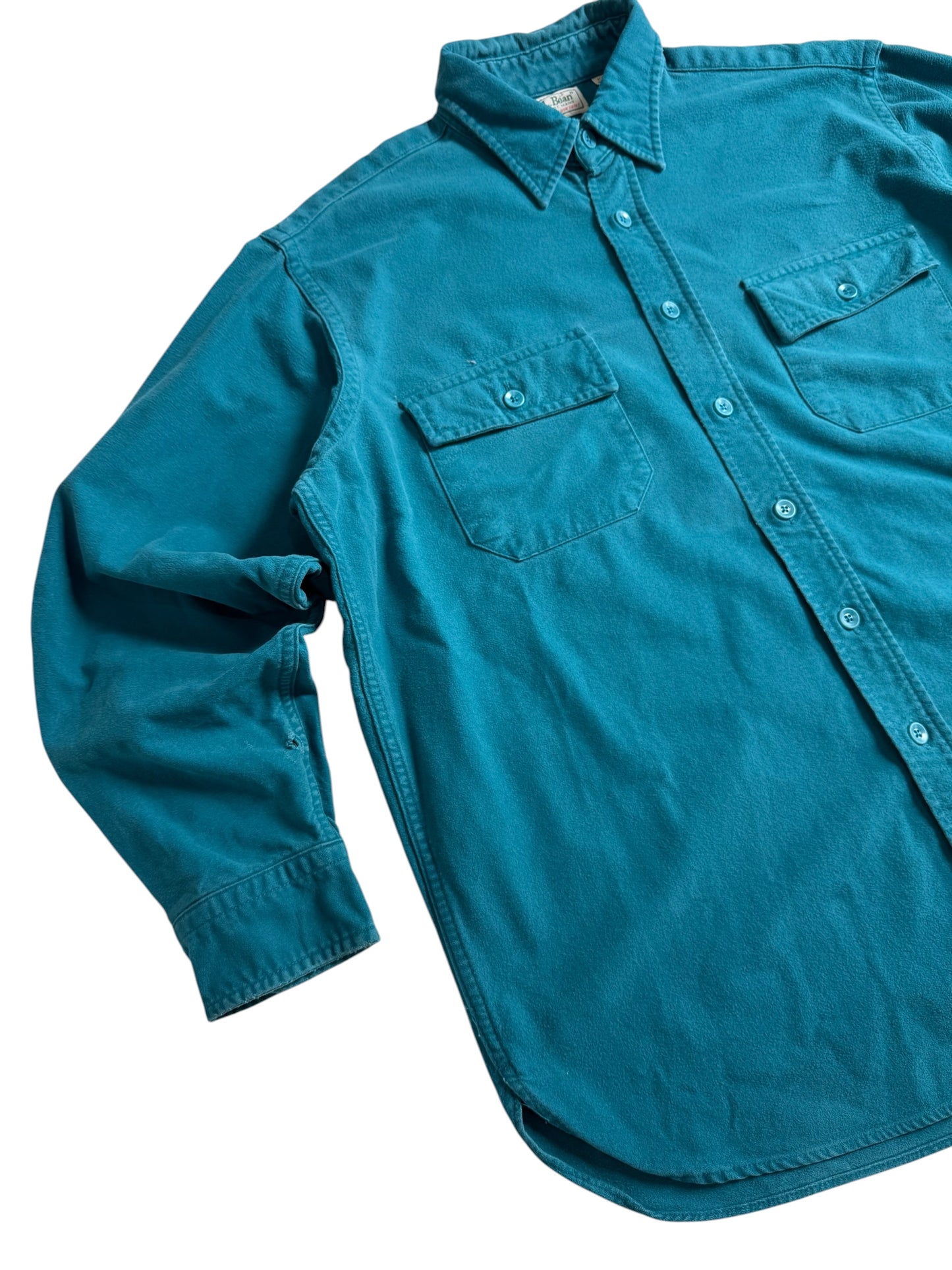 Vintage 80s-90s LL Bean Chamois Cloth Shirt Made in USA