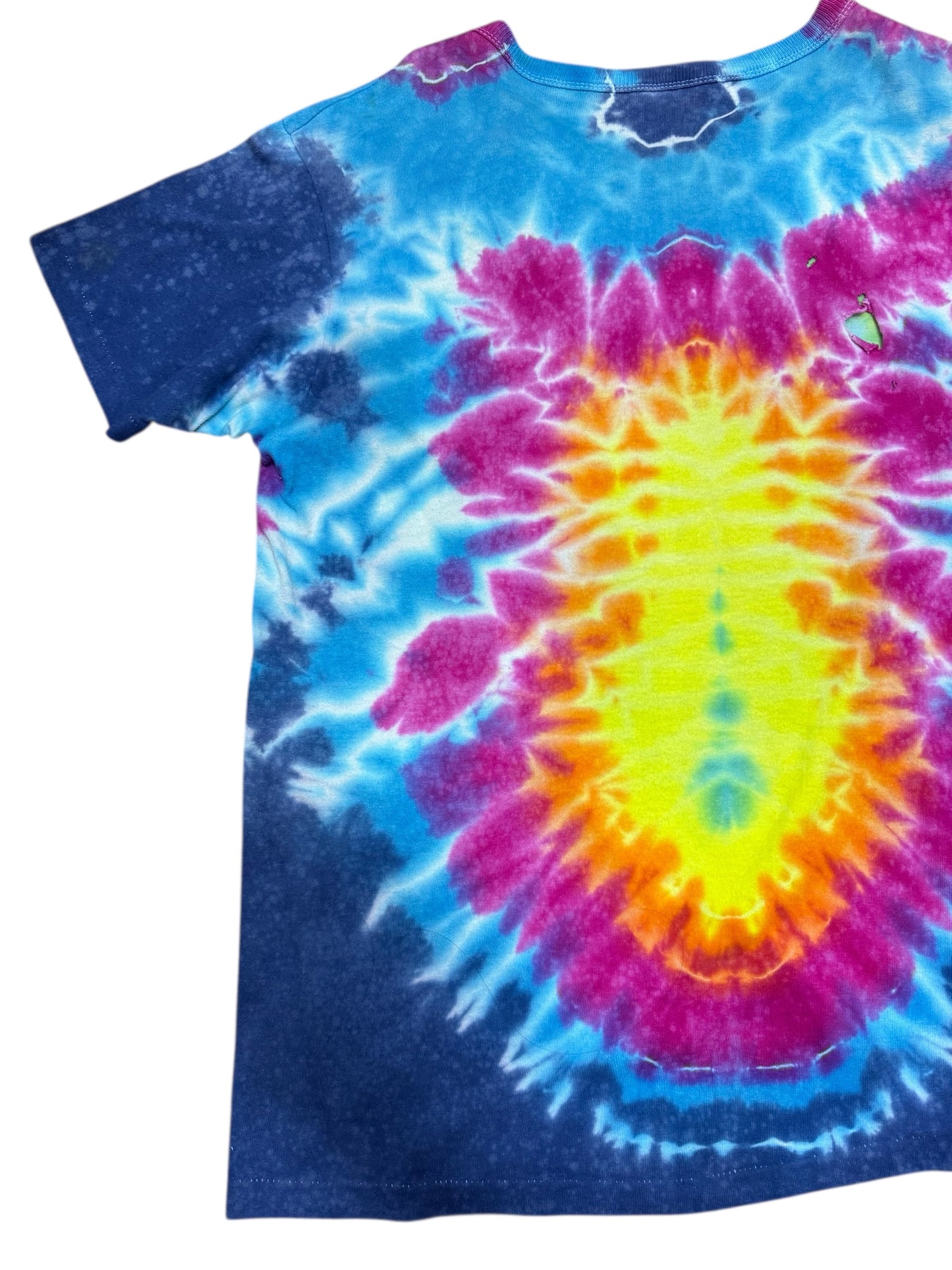 Vintage 1990s Tie Dye Peace Symbol Tshirt Psychedelic Hippie