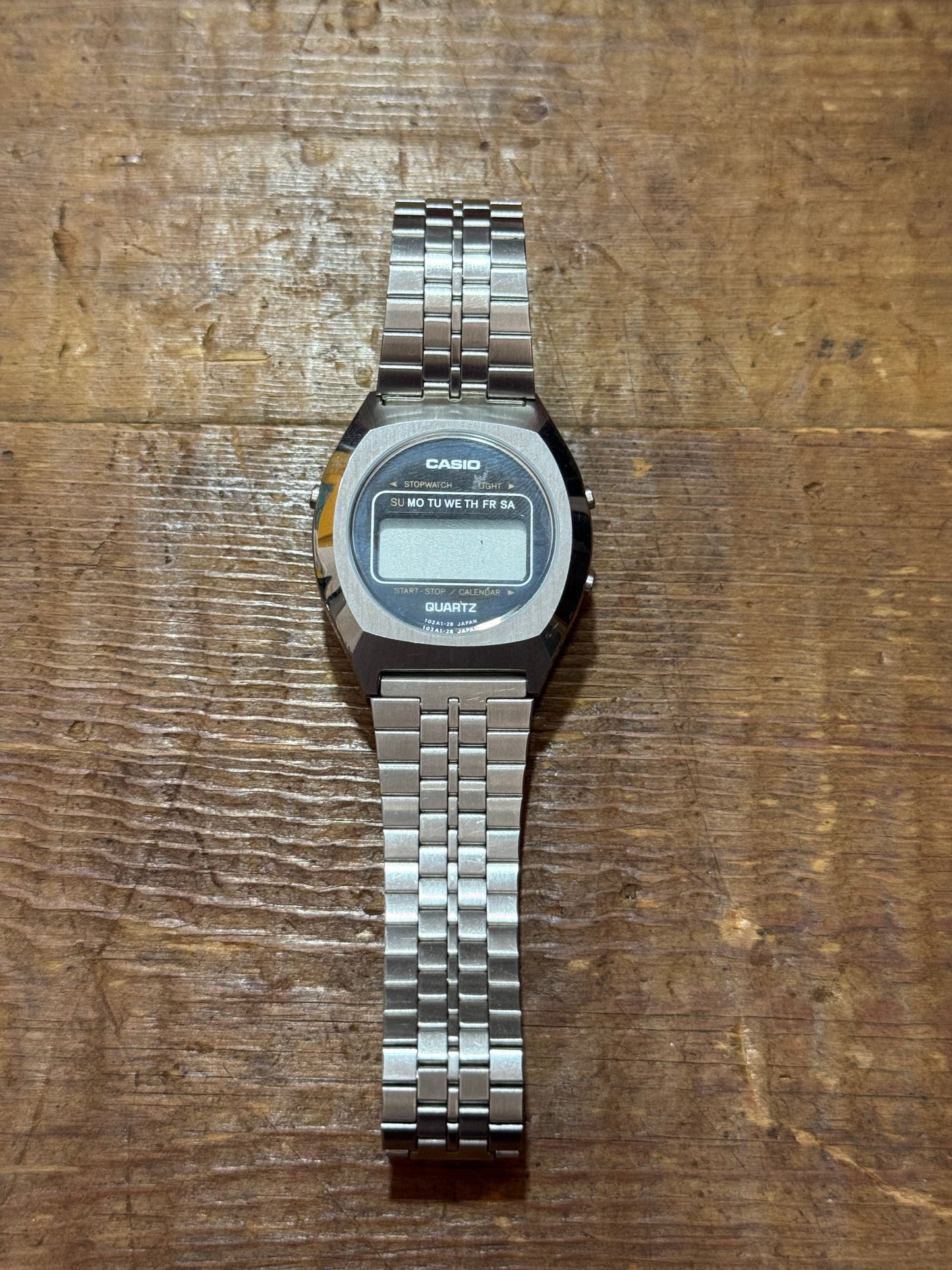 Vintage Casio Casiotron Japan Watch Junk Not Working For Parts