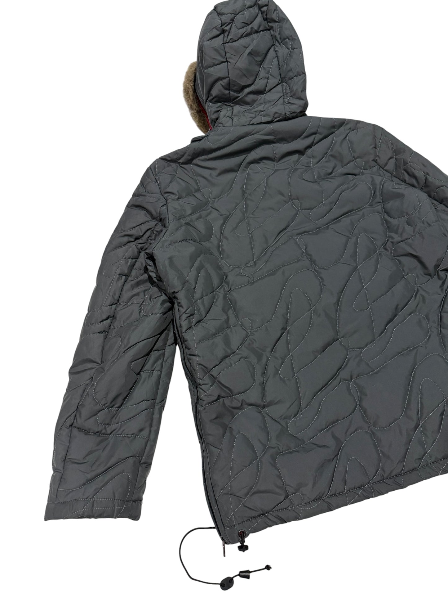 Jean Paul Gassa Made in Italy Quilted Hooded Anorak Jacket Gorpcore Outdoor