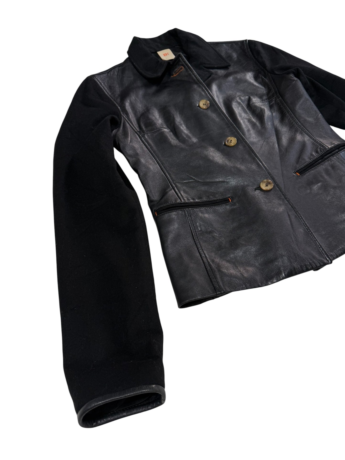 Italian Leather Womens Jacket Fitted Coat