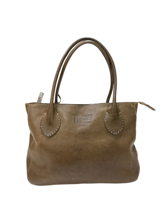 Genten Handcrafted Leather Tote Bag Charm Removable Pouch Japanese Tool Bag