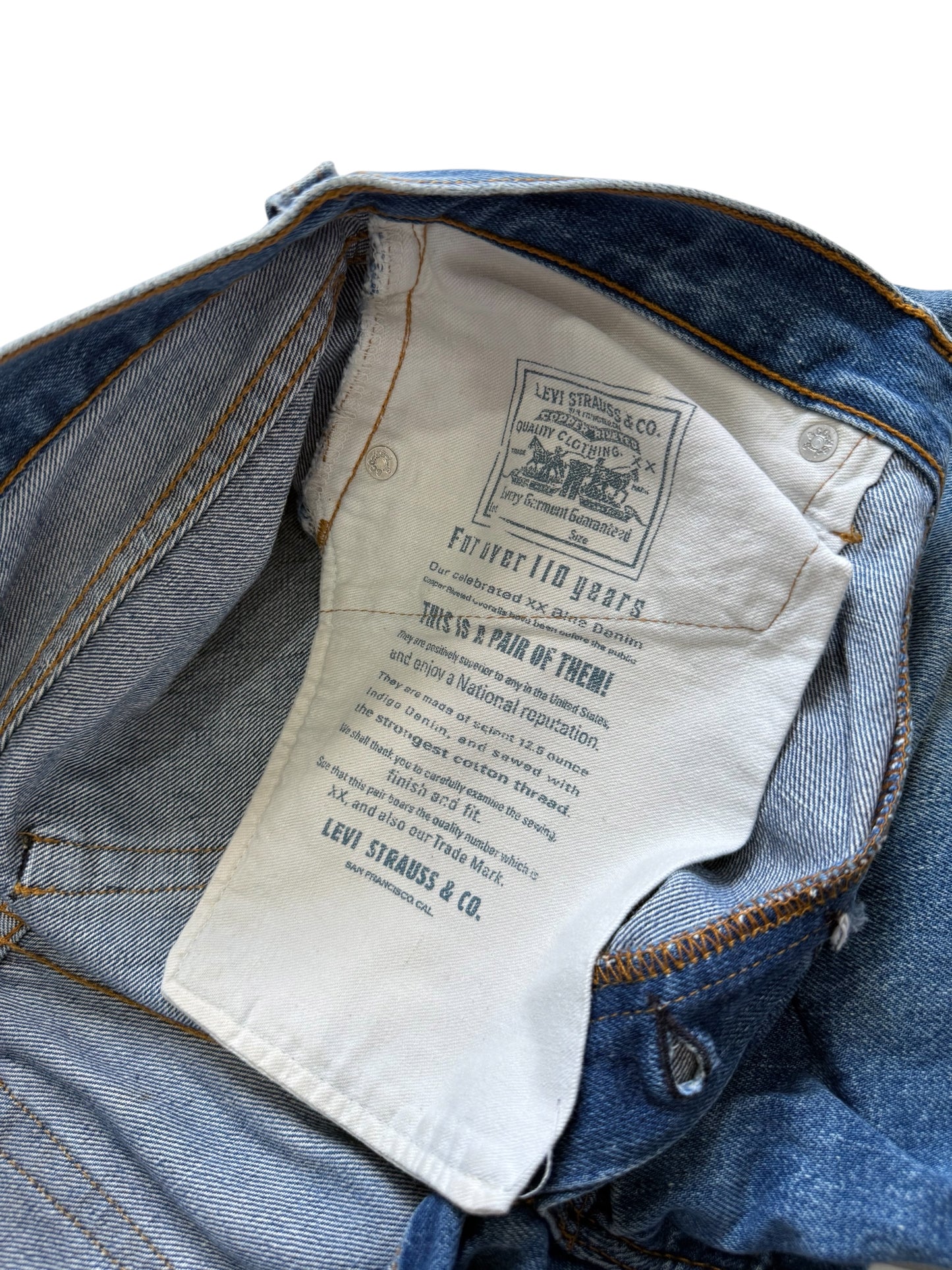 Vintage 1990s Levis 501 Selvedge Denim Jeans Made in USA 555