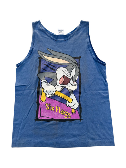 Vintage 1990s Bugs Bunny Six Flags Tank Top