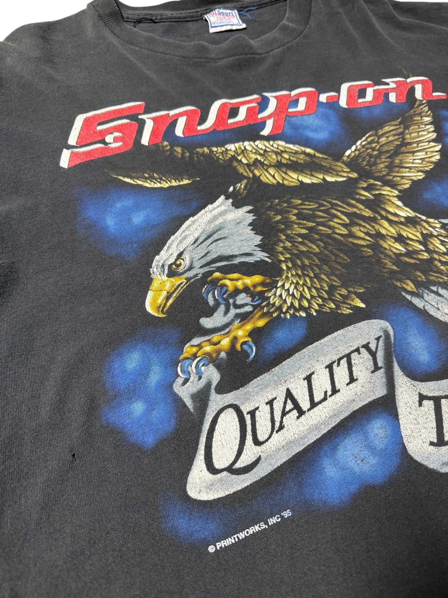 Vintage Snap On Tools Eagle Tshirt 1995 USA Made Promo
