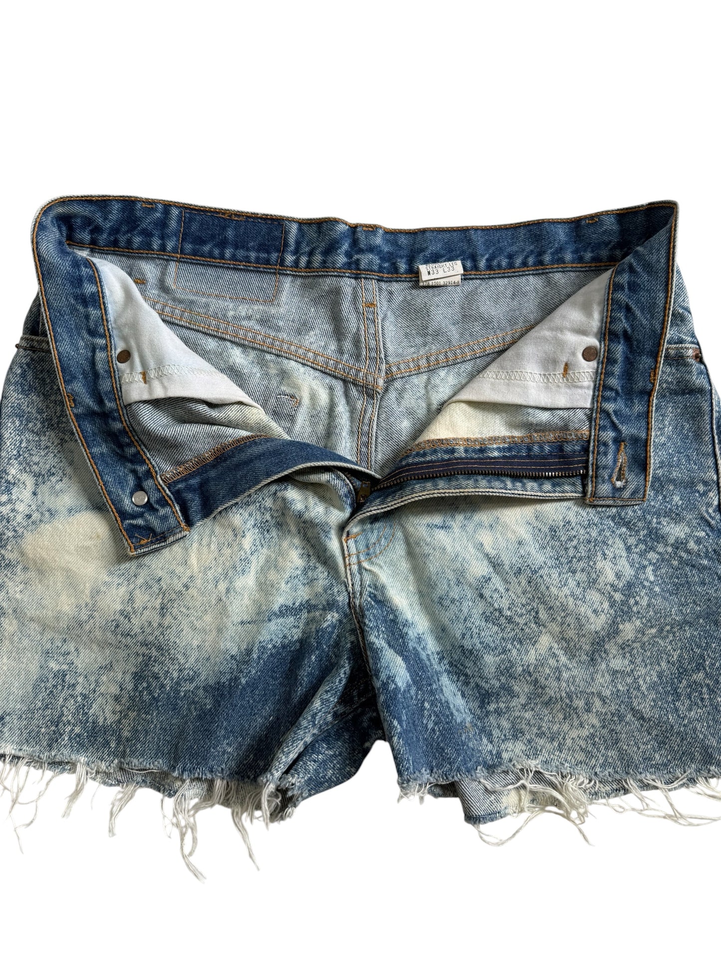 Vintage Levis 505 Acid Wash Cut Off Denim Jeans