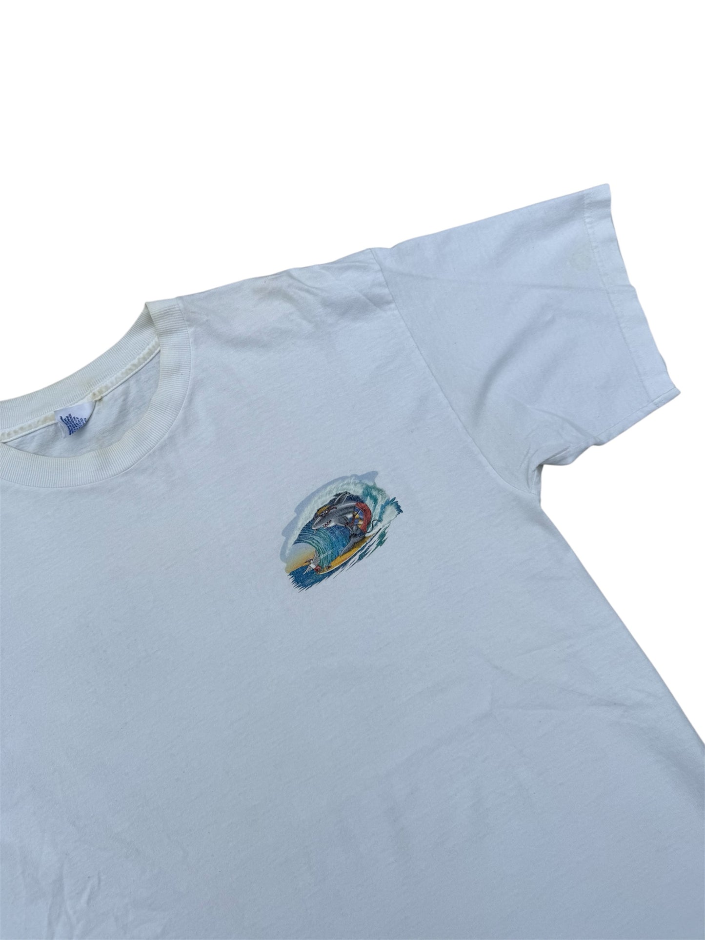Vintage 90s Surf Shark Graphic Tshirt