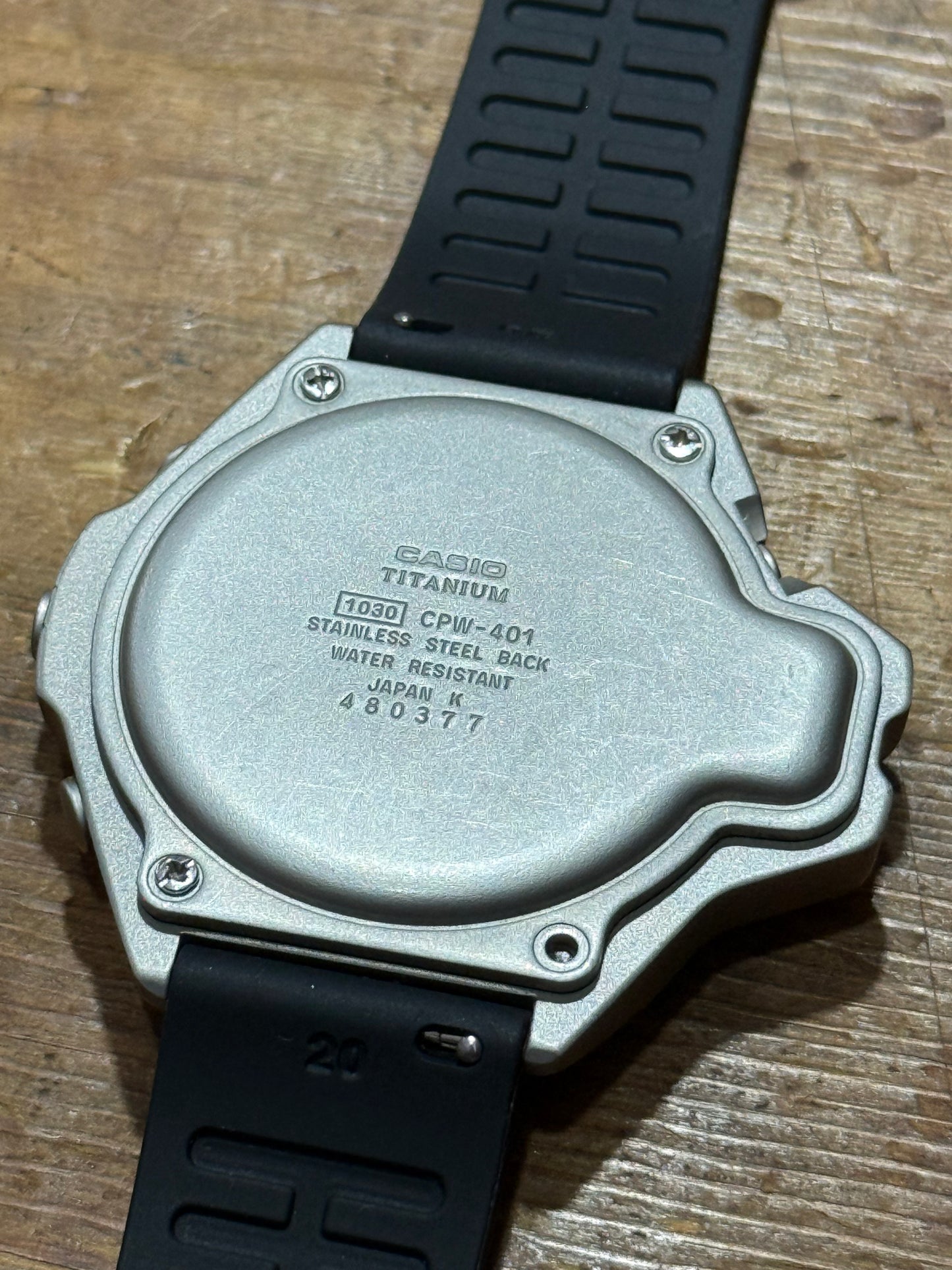 Vintage Casio CPW-401 Japan Watch Junk Not Working For Parts