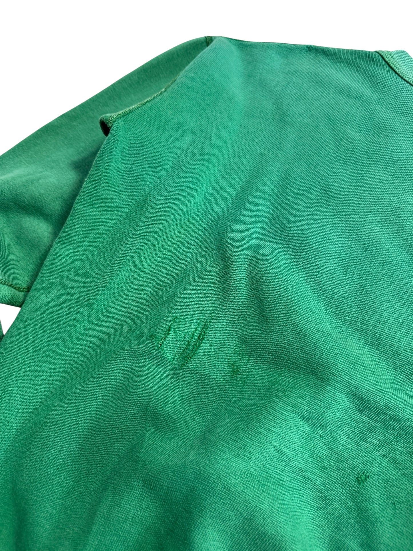 Vintage 1960s Greenwood Emeralds Single V Green Sweatshirt