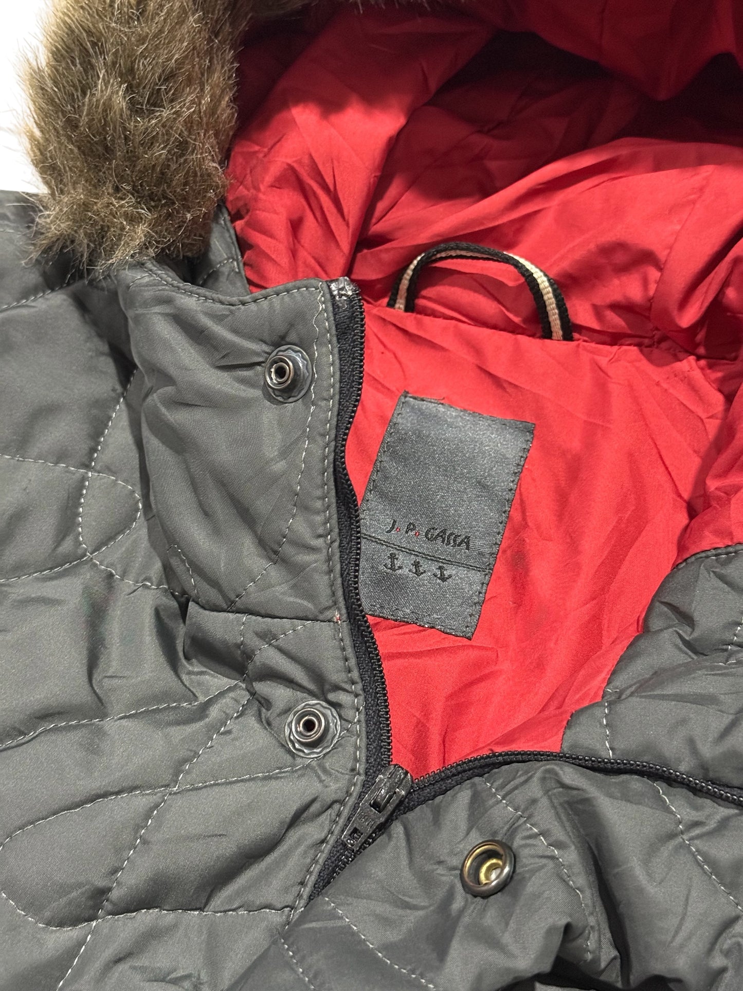 Jean Paul Gassa Made in Italy Quilted Hooded Anorak Jacket Gorpcore Outdoor