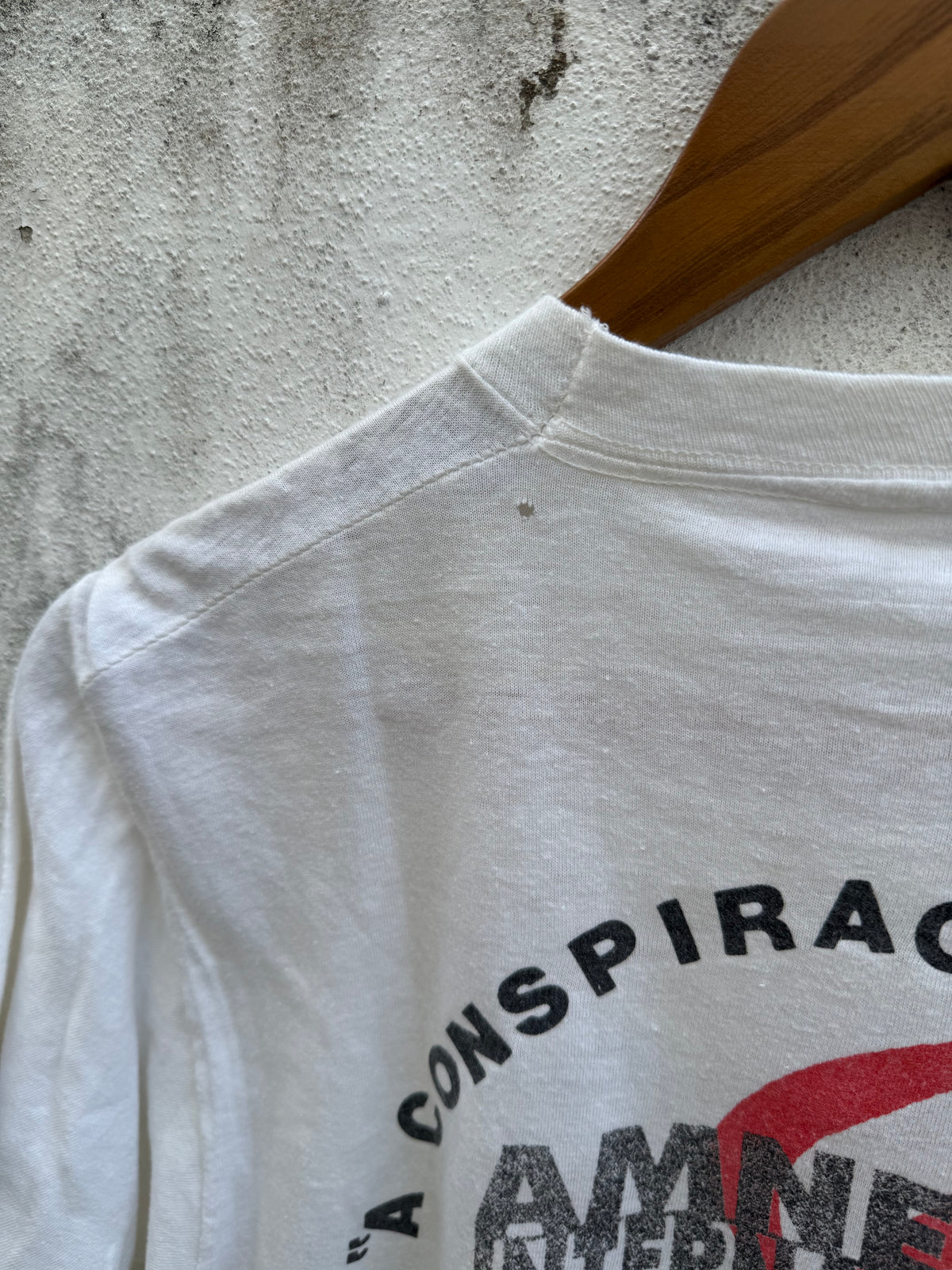 Vintage 1986 Amnesty International A Conspiracy Of Hope Concert Tour Tshirt