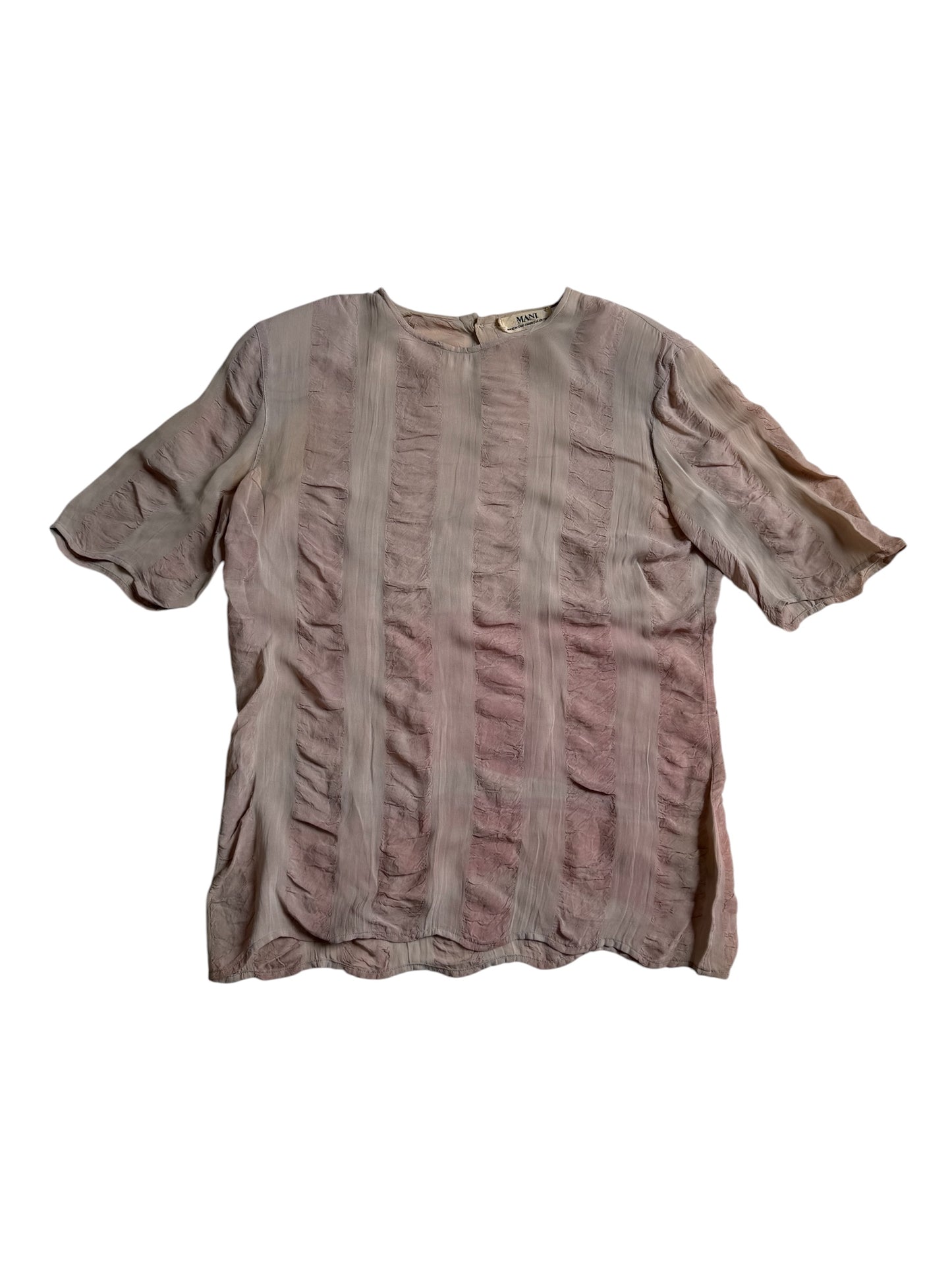 Vintage 1980s-90s MANI by Giorgio Armani Textured Rayon Blouse