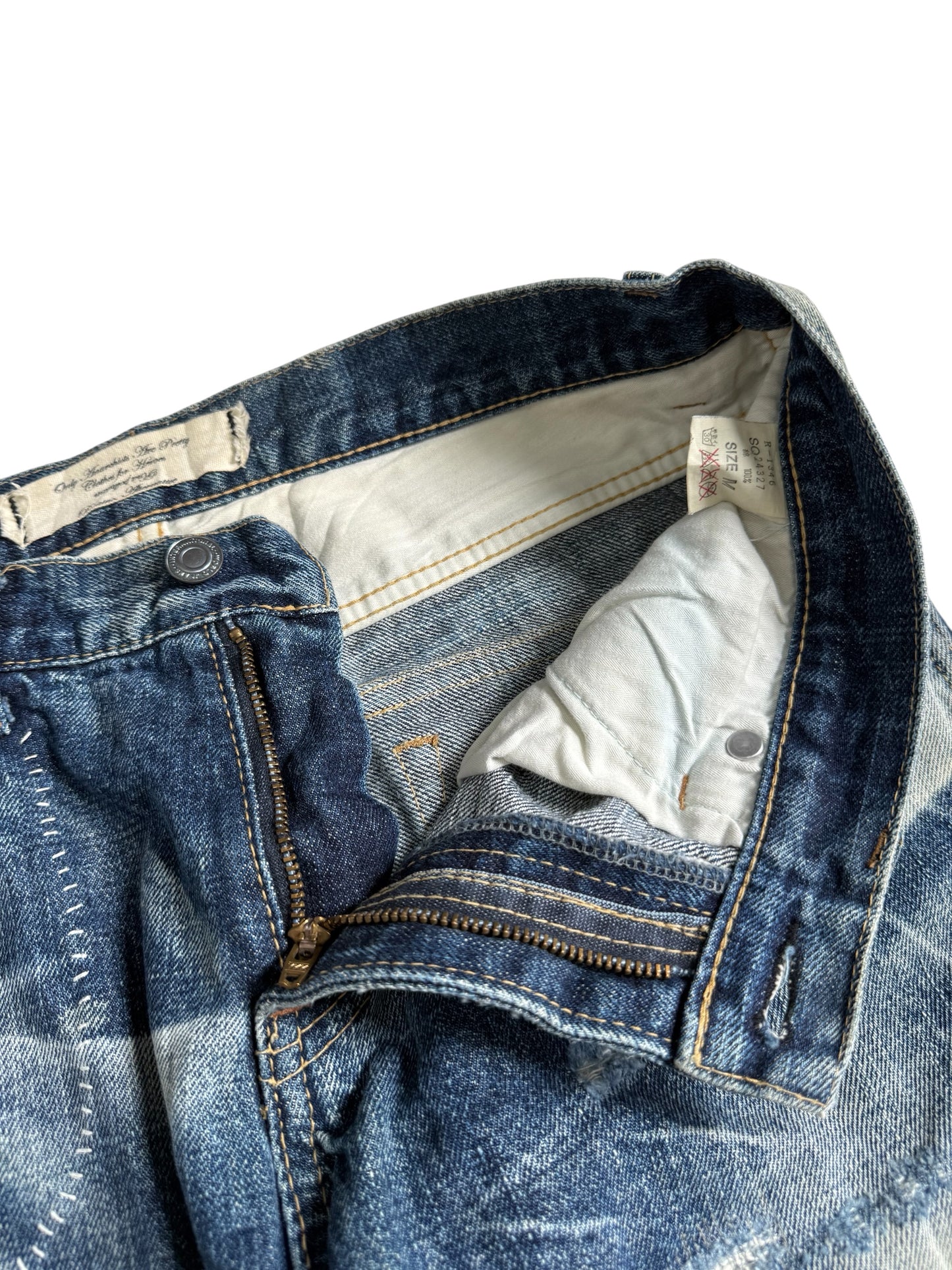 Vintage RNA Inc. Alternative Distressed Reworked Denim Jeans