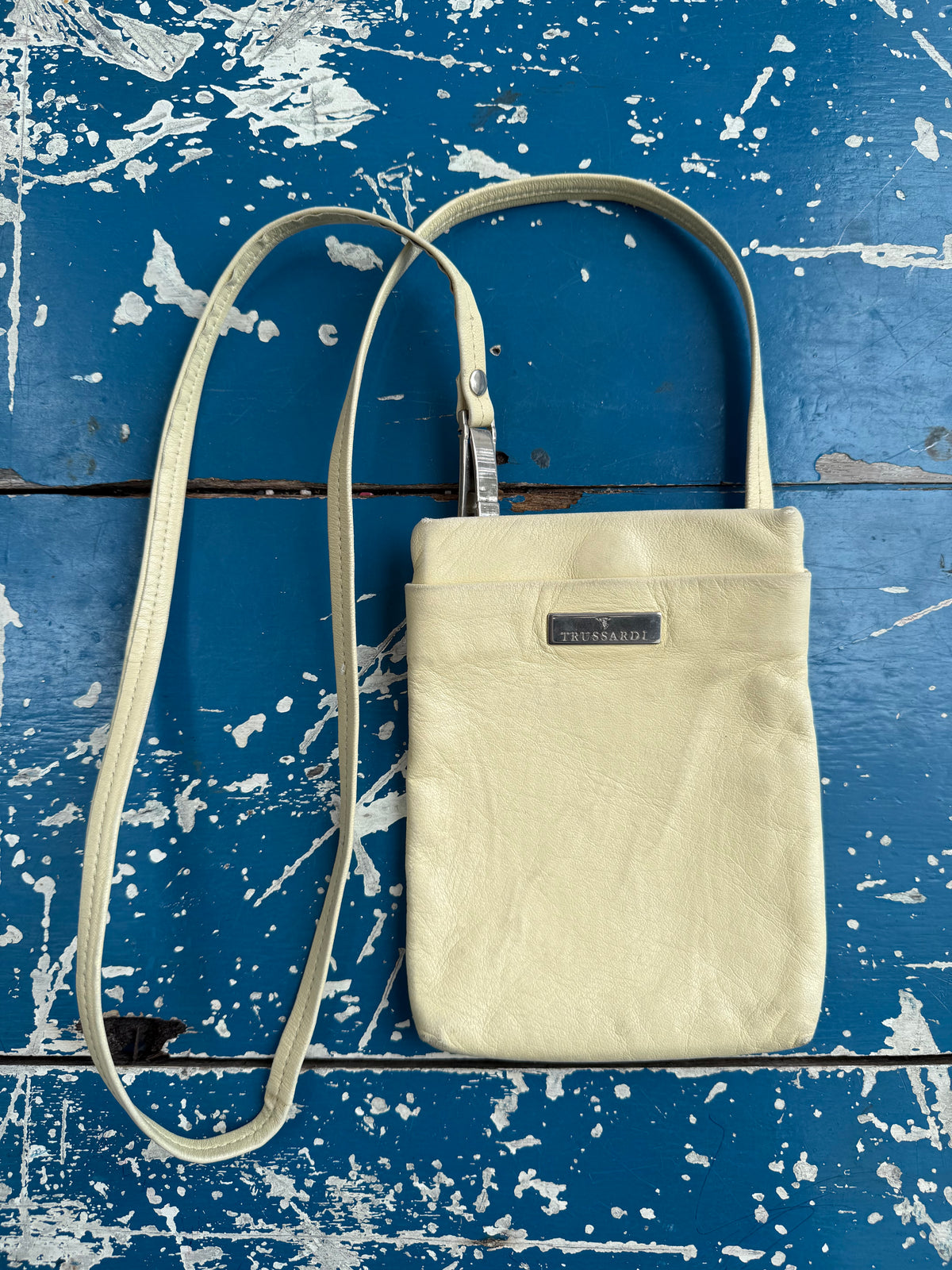 Vintage Trussardi Collection Made in Italy Leather Mini Crossbody Bag