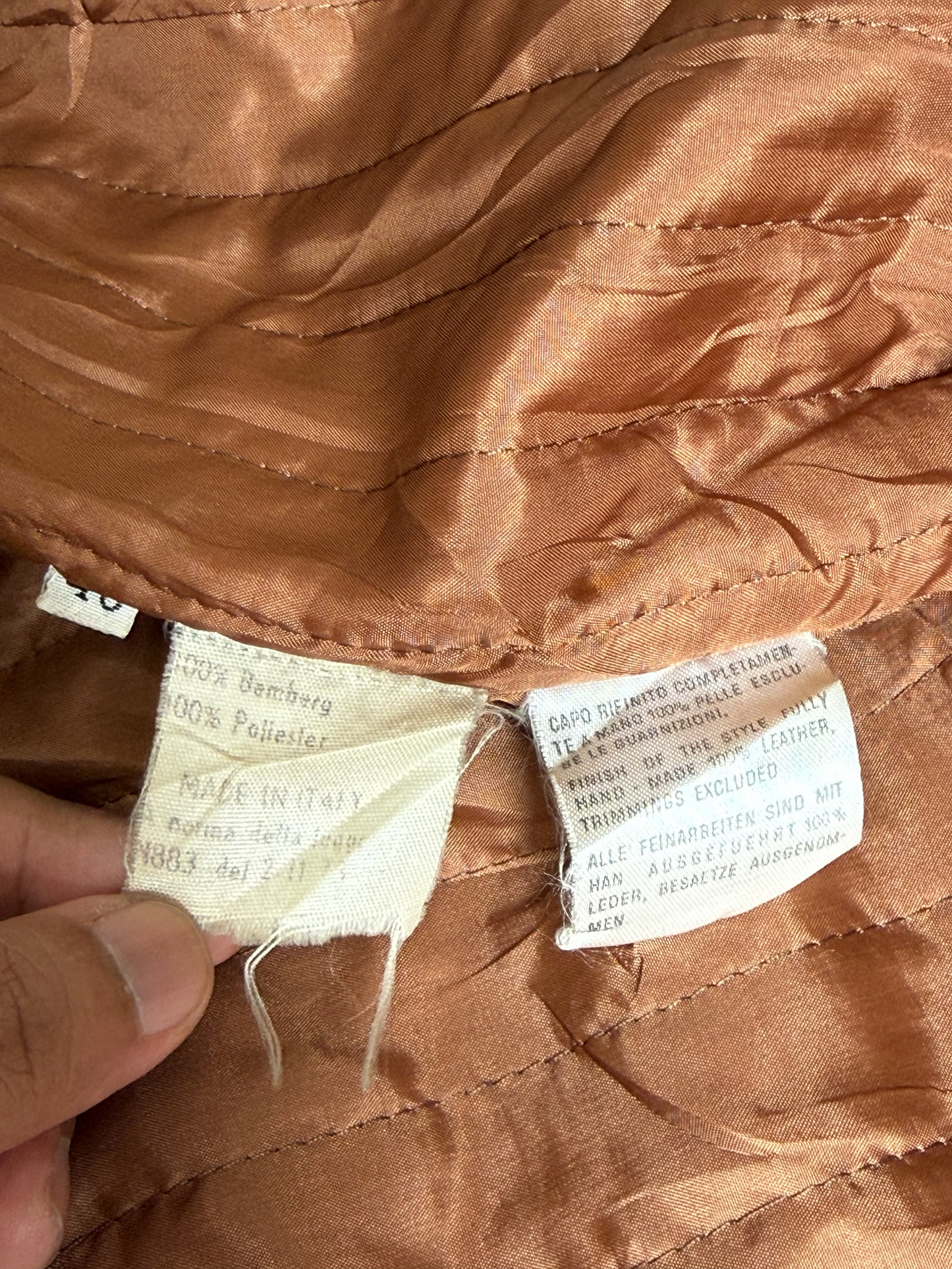 Vintage 1980s Valentino Pelle Brown Leather Belted Field Coat Made in Italy