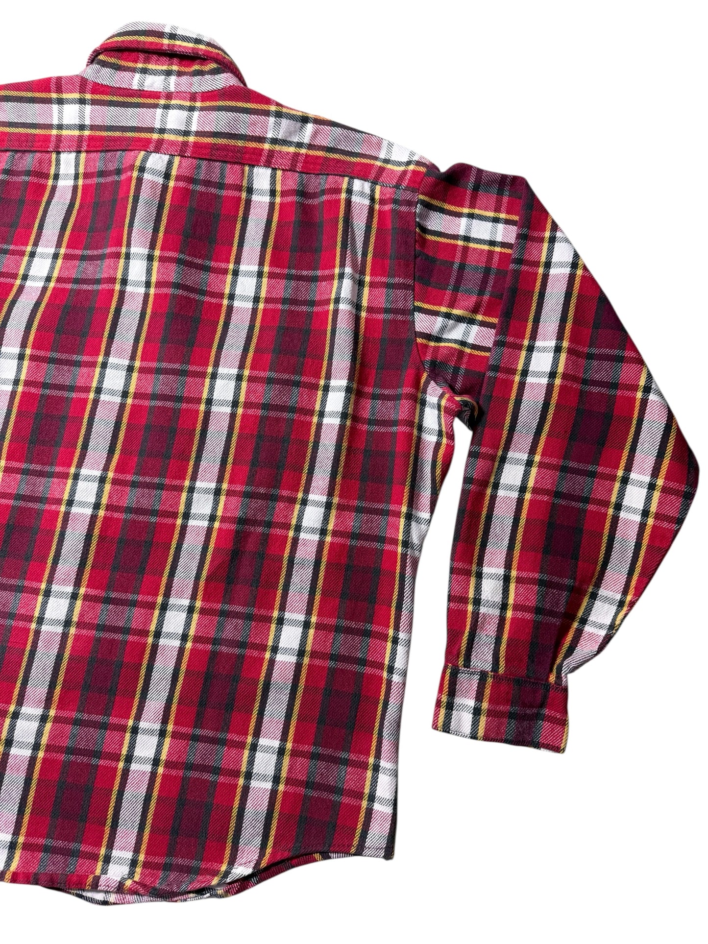 Vintage 1990s Five Brother Plaid Flannel Shirt Heavyweight Workwear