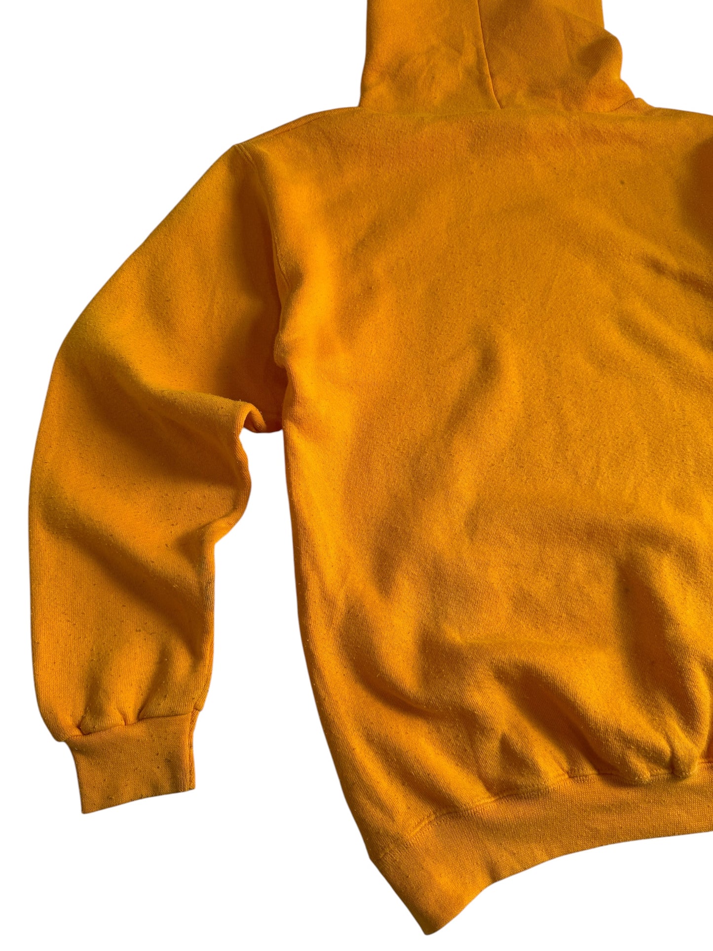 Vintage Discus Athletic Blank Hoodie Mustard Yellow Pullover USA Sweatshirt