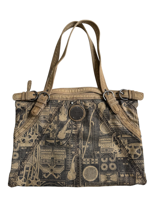 Vintage Y2K Diesel Denim Tote Bag Large