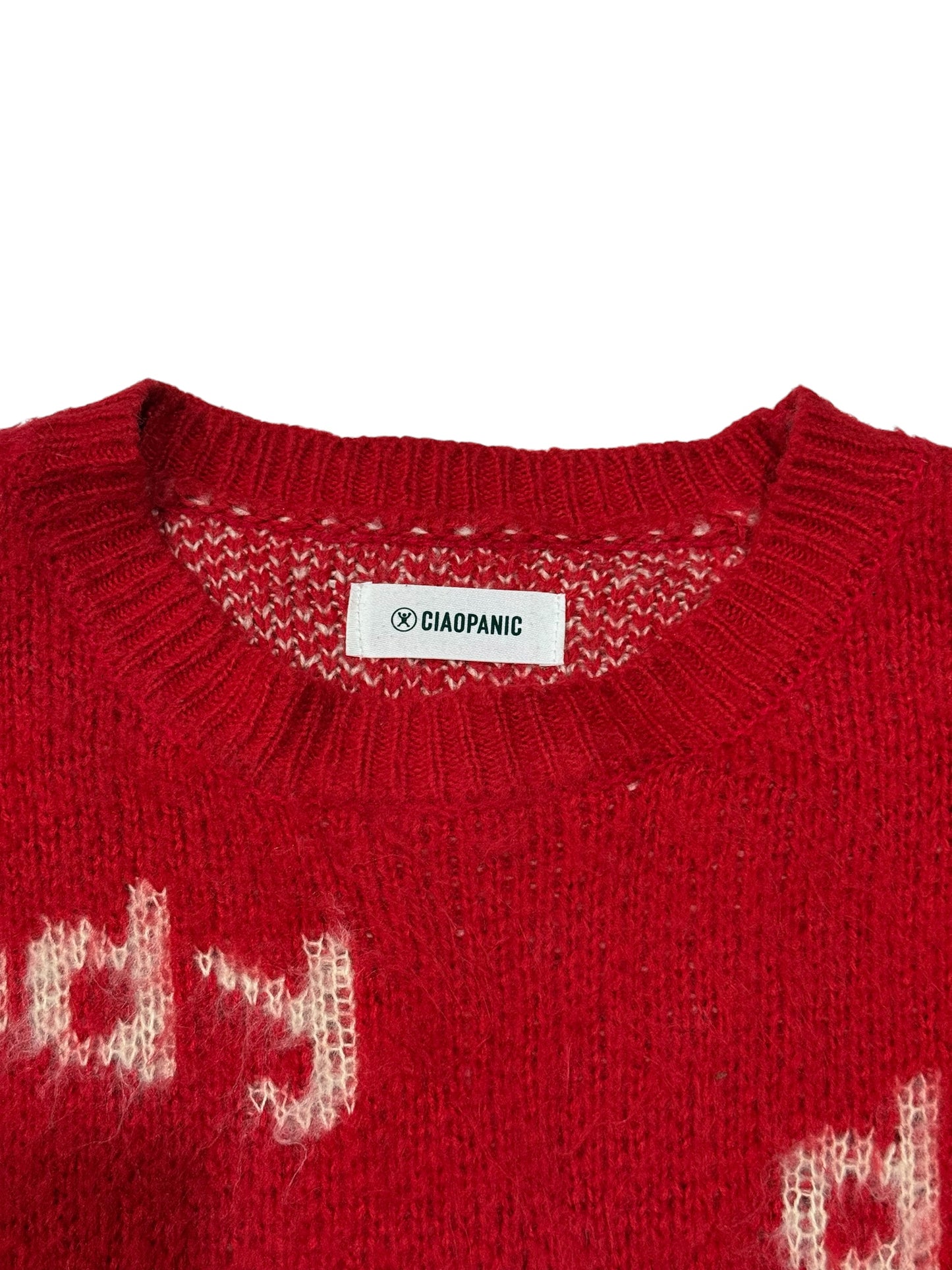 Ciaopanic Kurt Cobain Quote Sweater Red Nirvana Life Fucks Us All