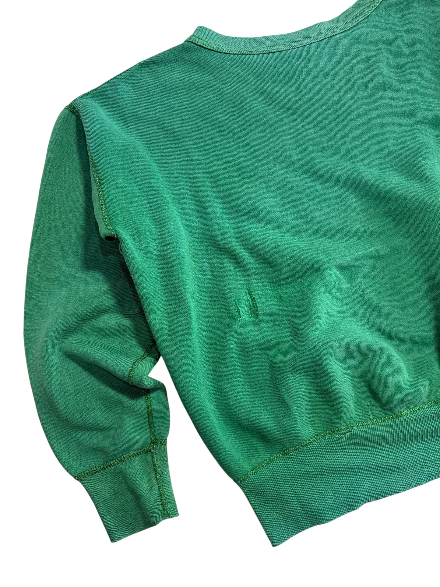 Vintage 1960s Greenwood Emeralds Single V Green Sweatshirt
