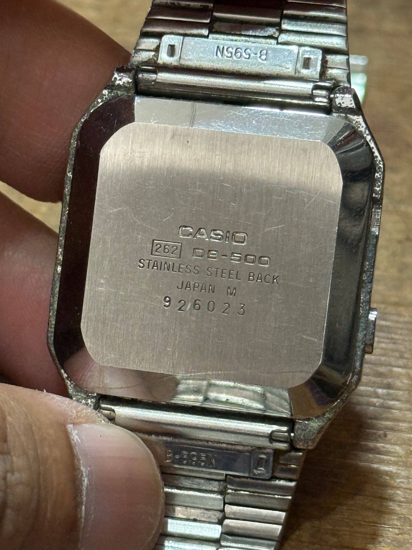 Vintage Casio DB-500 Japan Watch Junk Not Working For Parts