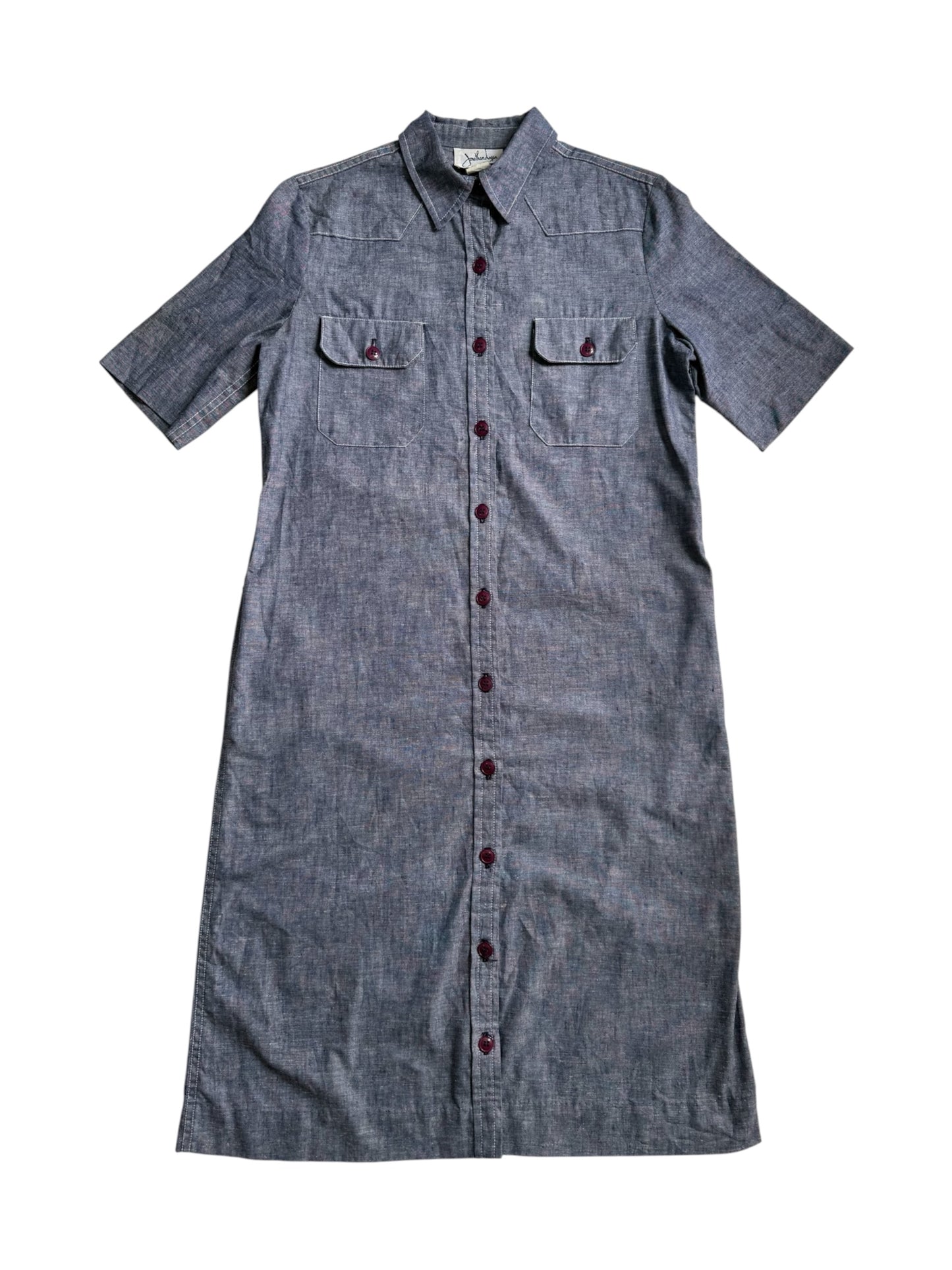 Vintage 1970s-80s Jonathan Logan Chambray Dress
