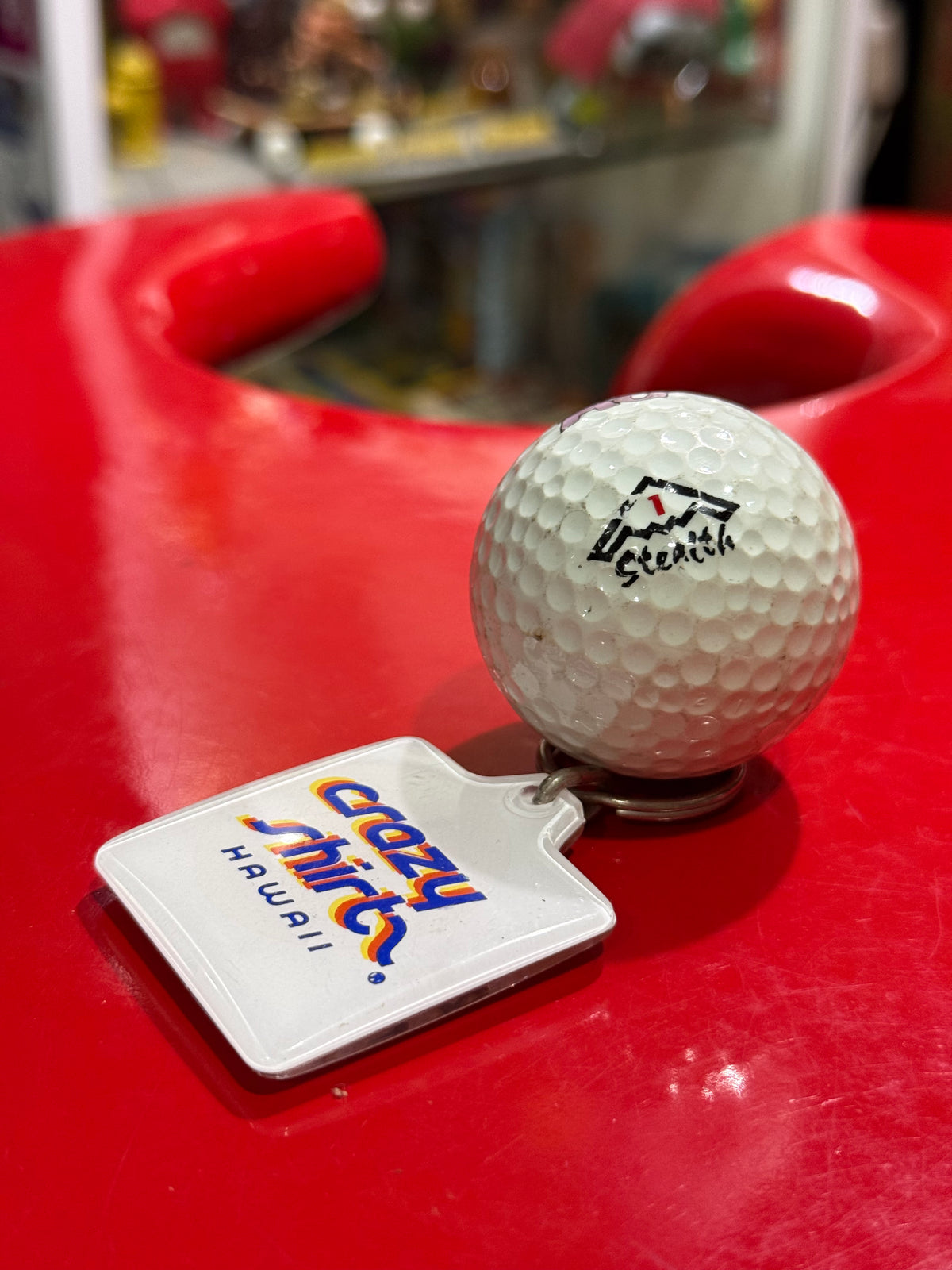 Vintage Crazy Shirts Hawaii B. Kliban Cat Golf Ball & Keychain Lot