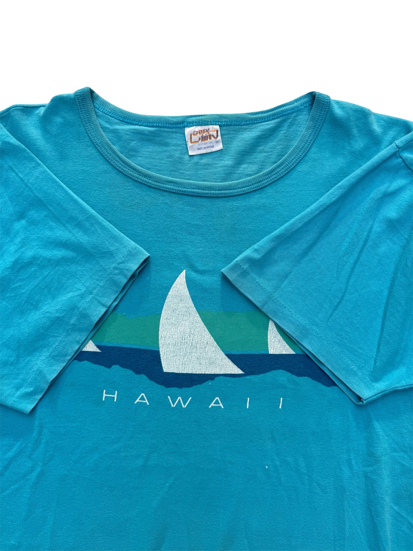 Vintage 1980s Crazy Shirts Hawaii Sailing Tshirt