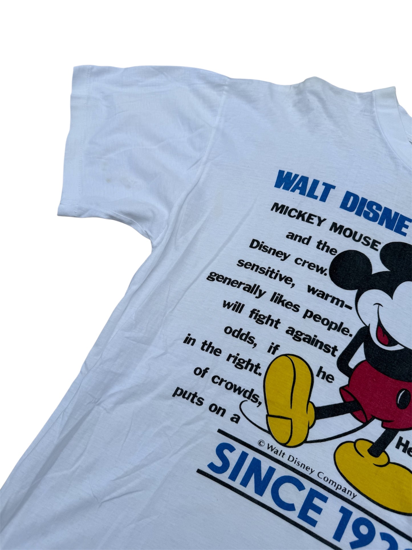 Vintage Mickey Mouse Walt Disney Character Tshirt