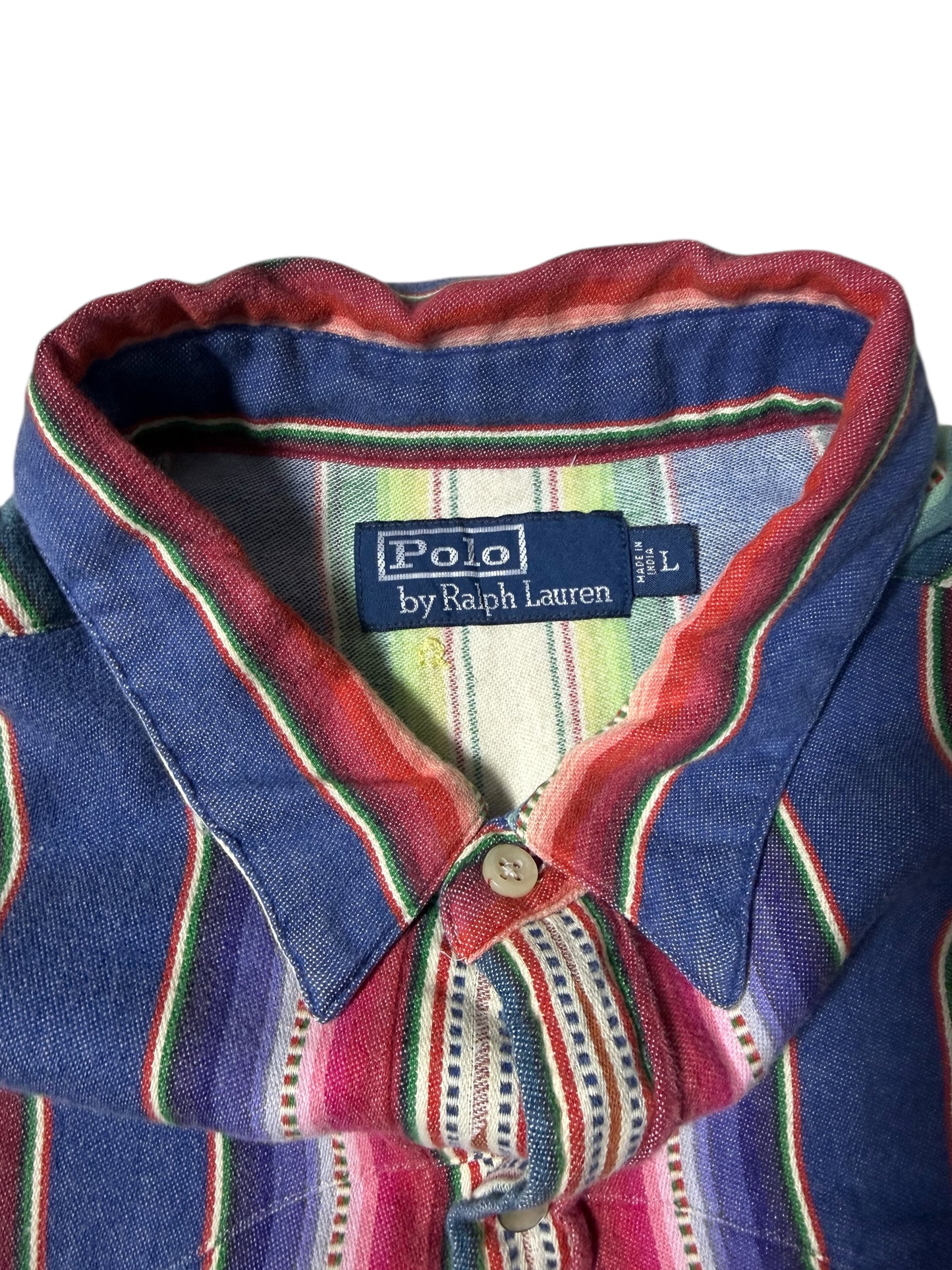 Vintage Polo Ralph Lauren Serape Stripe Western Shirt