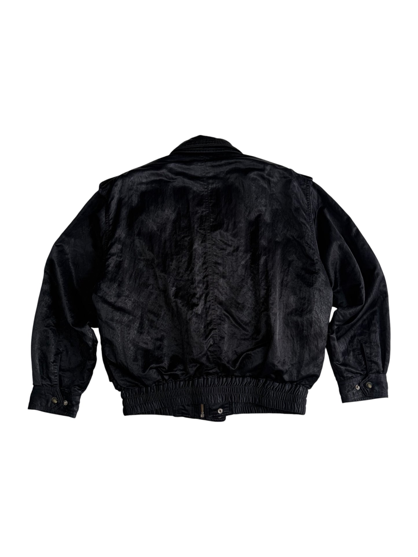 Vintage 80s 90s Japanese Multi Pocket Flight Bomber Jacket Removable Boa Liner