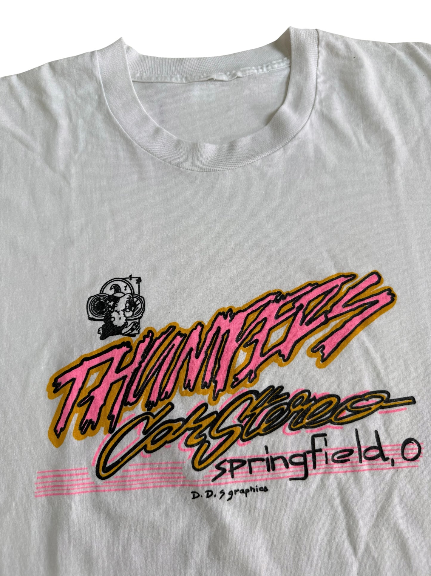 Vintage Thunders Car Stereo Springfield Ohio Promotional Tshirt