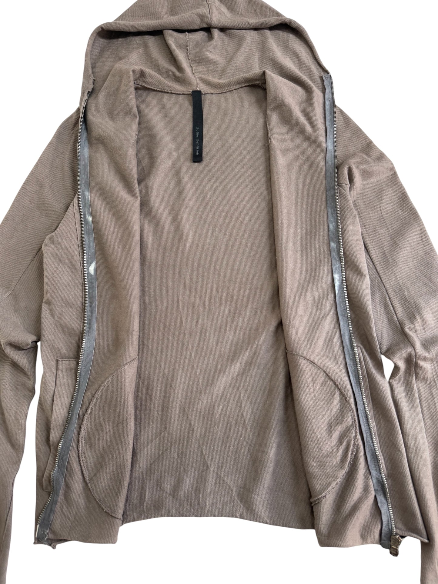 Poeme Bohemien Hooded Zip Jacket Made in Italy
