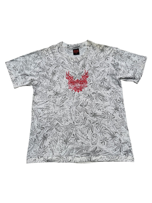 Vintage 1990s Local Beat Tribal Graphic All Over Print Tshirt