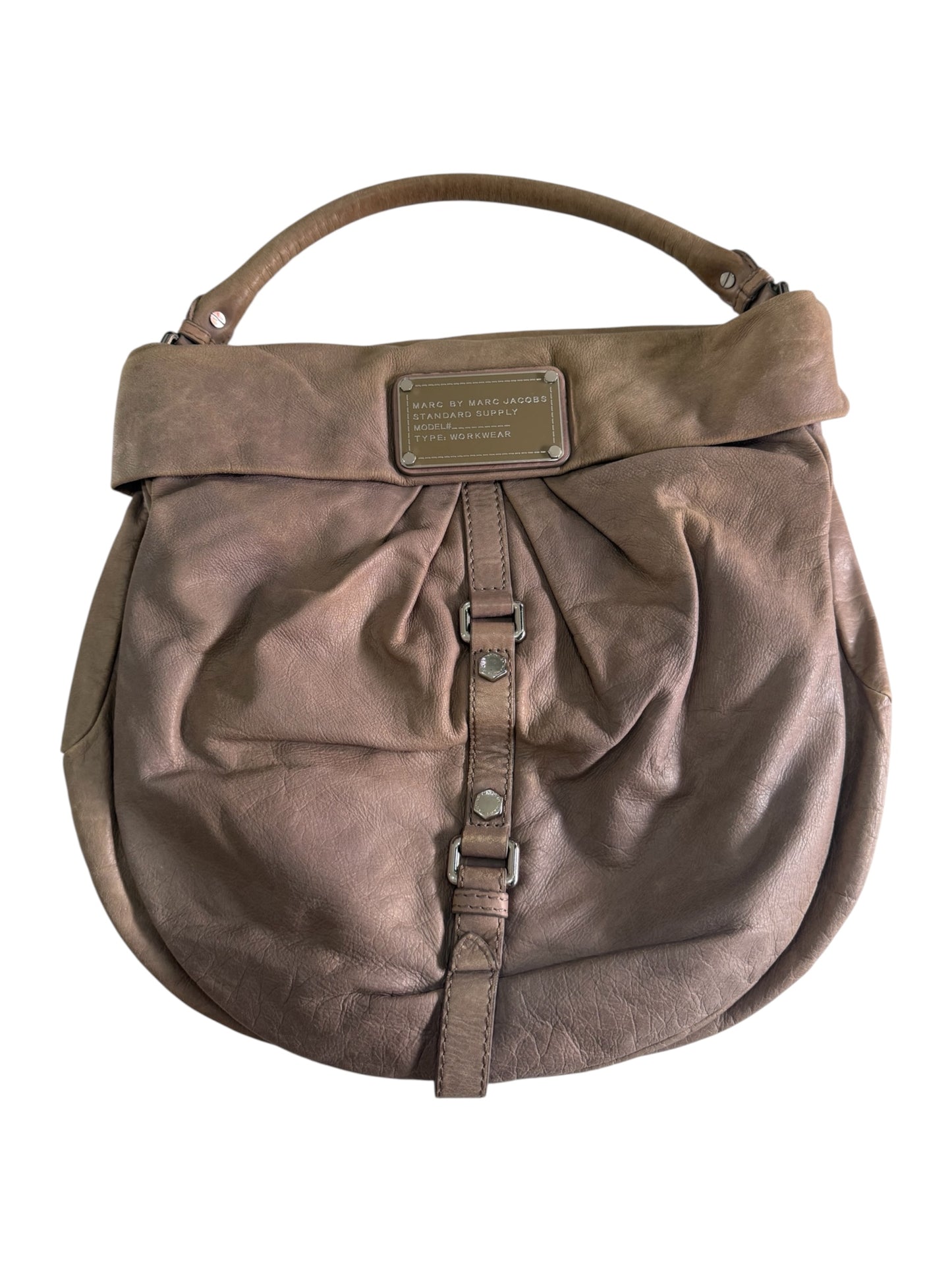 Marc by Marc Jacobs Type Workwear Leather Hobo Bag