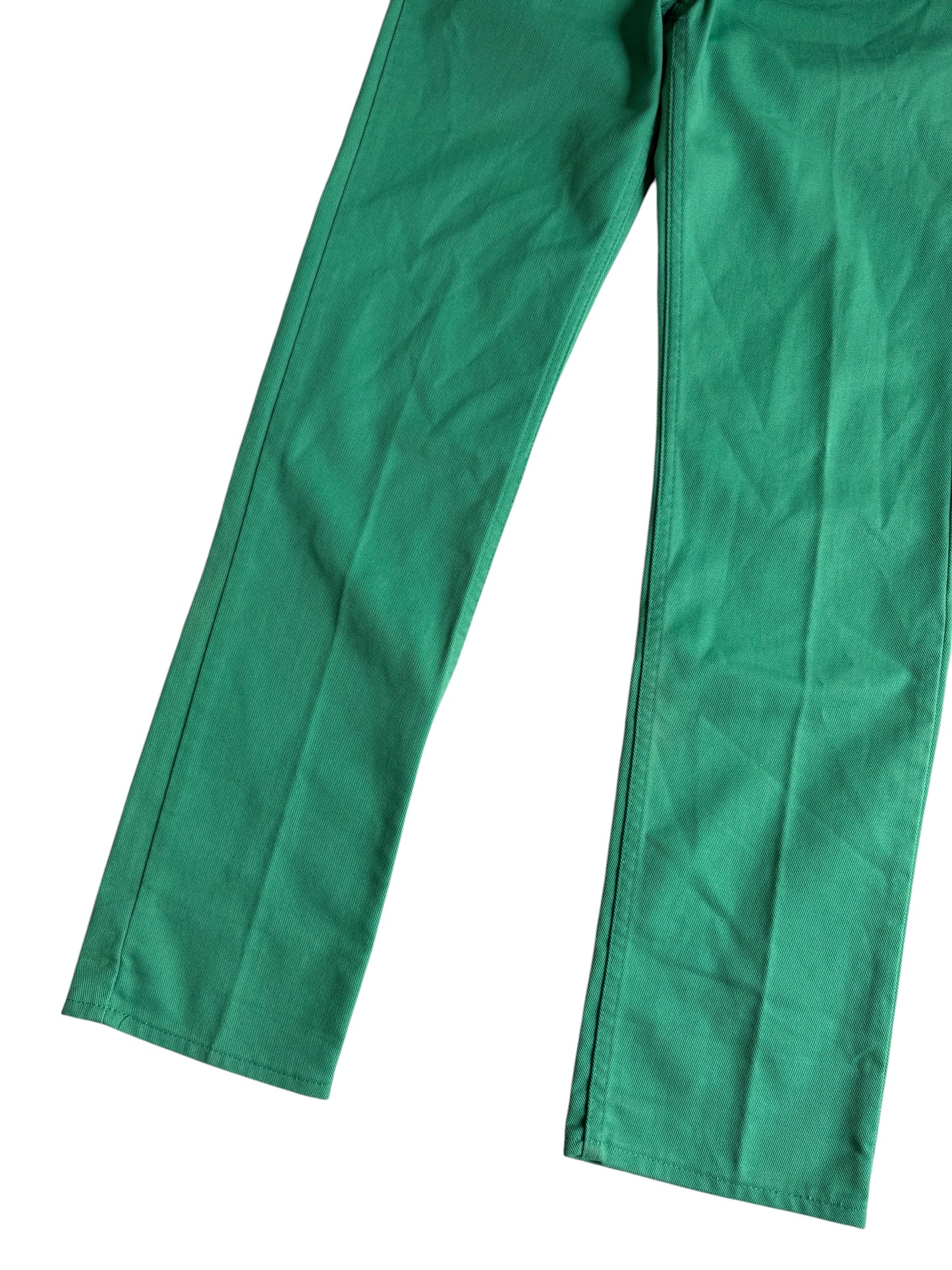 Vintage 1980s Levis 505 Green Tab Green Twill Jeans Made in USA