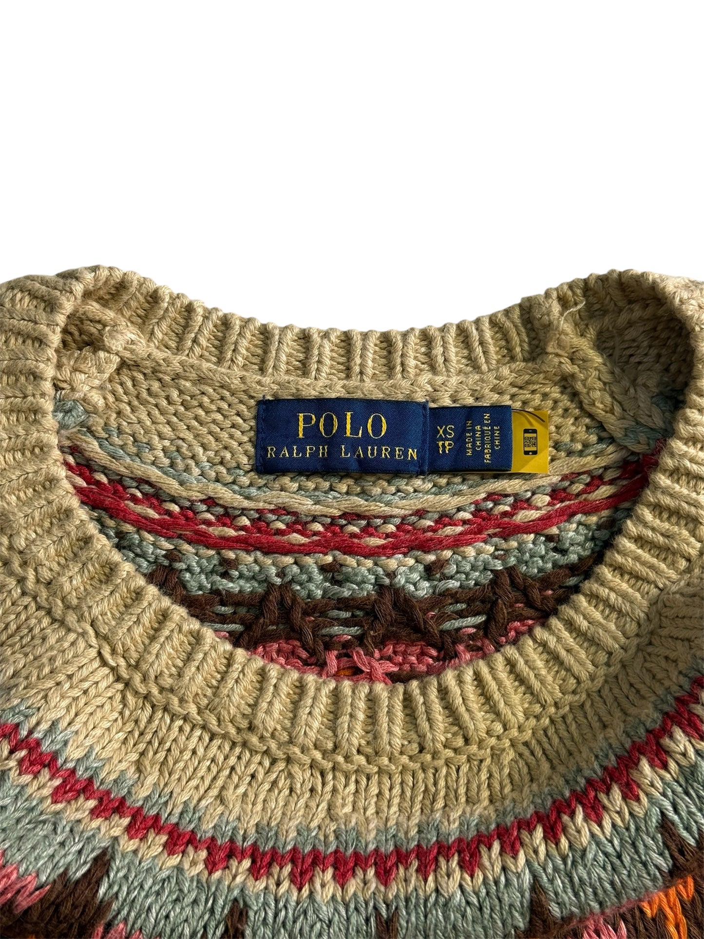 Polo Ralph Lauren Jacquard Short Sleeve Knit Sweater